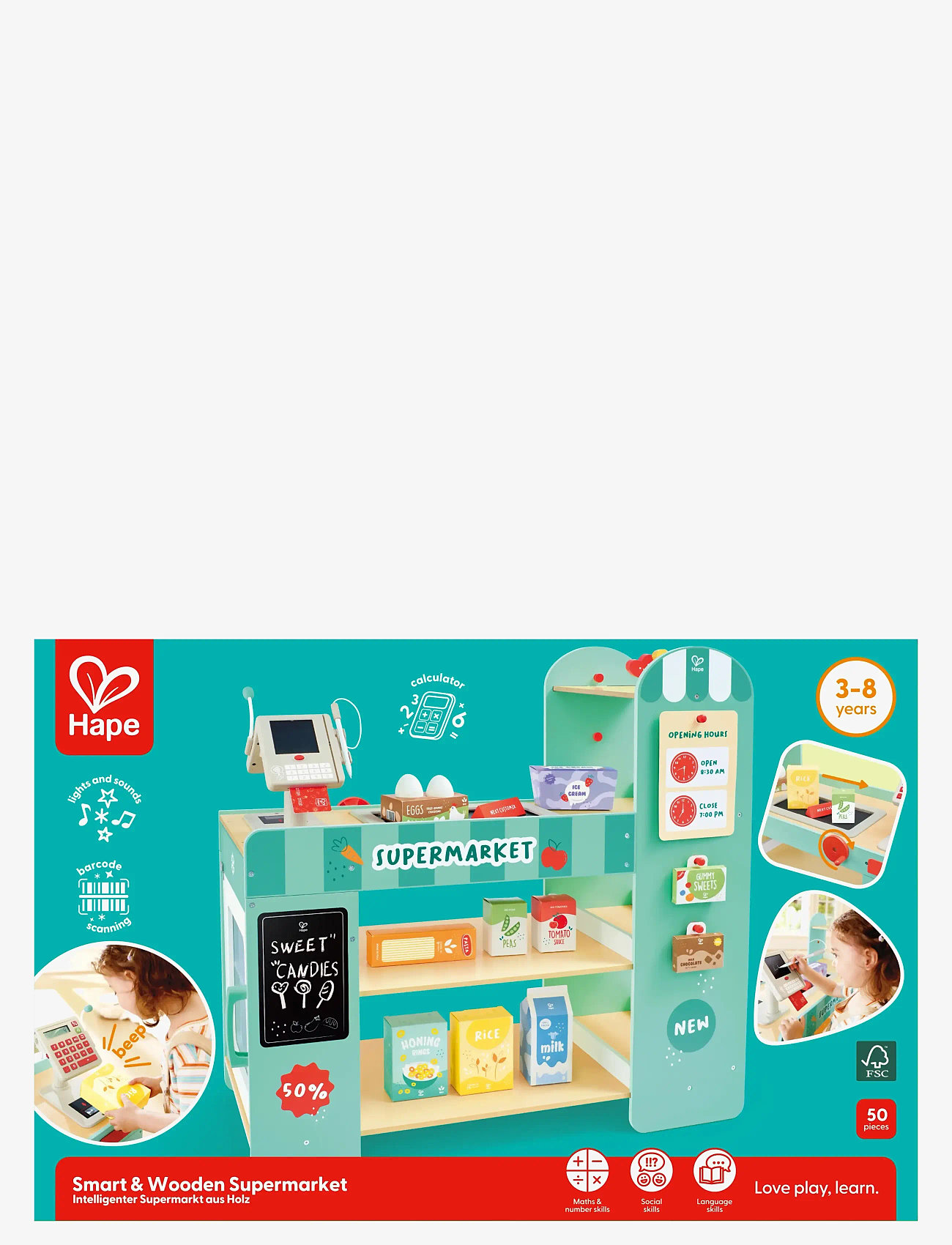 Hape - Hape Smart Play Shop - legetøjskøbmandsboder - muti - 0