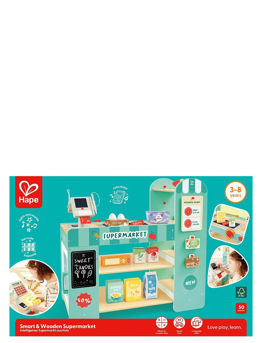 Hape - Hape Smart Play Shop - lelumarkkinakojut - muti - 0