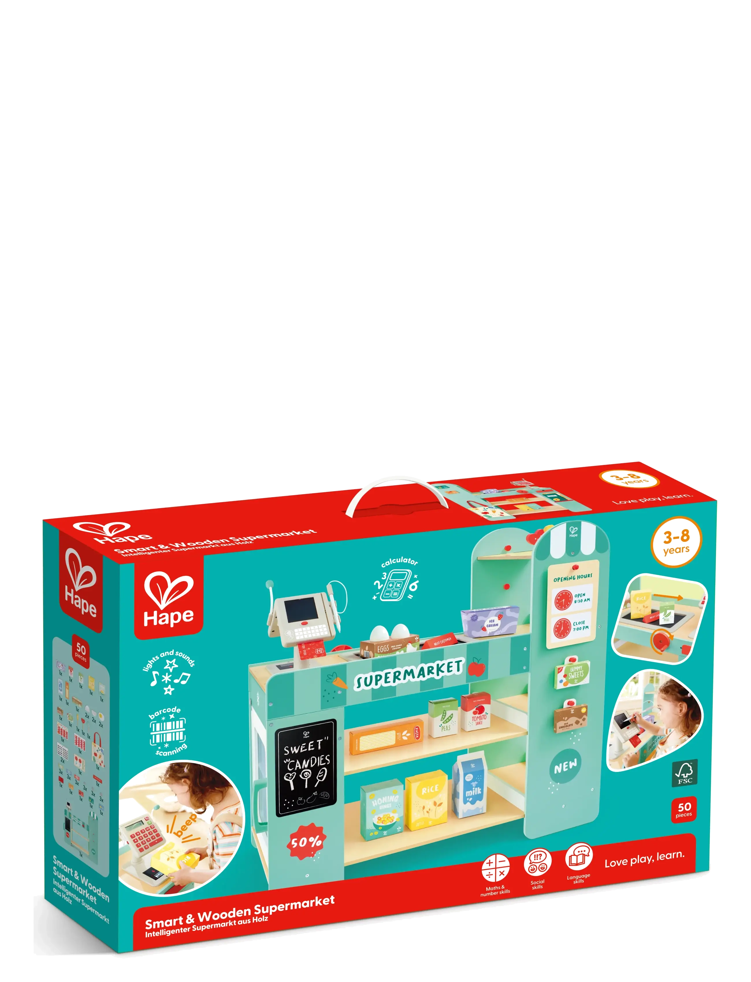 Hape - Hape Smart Play Shop - marknadsstånd - muti - 1