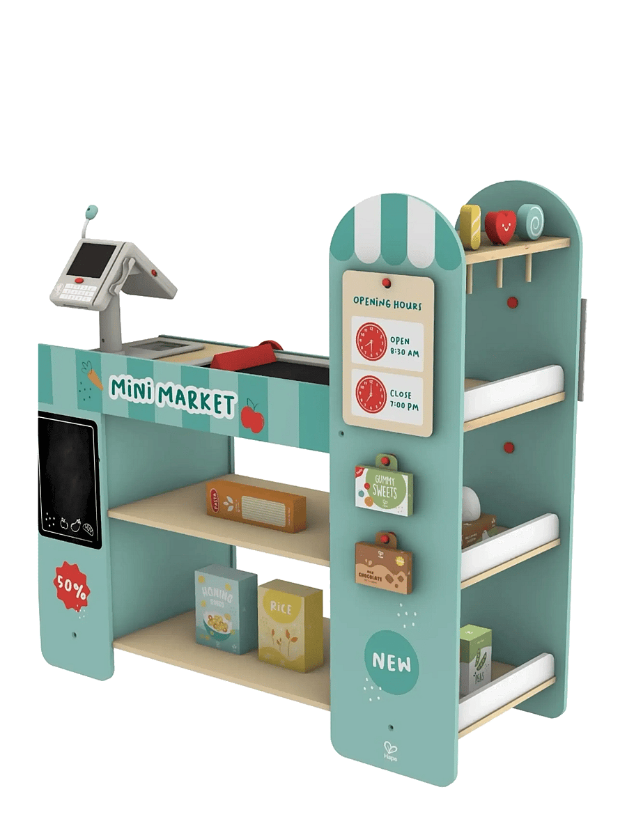 Hape - Hape Smart Play Shop - lelumarkkinakojut - muti - 2