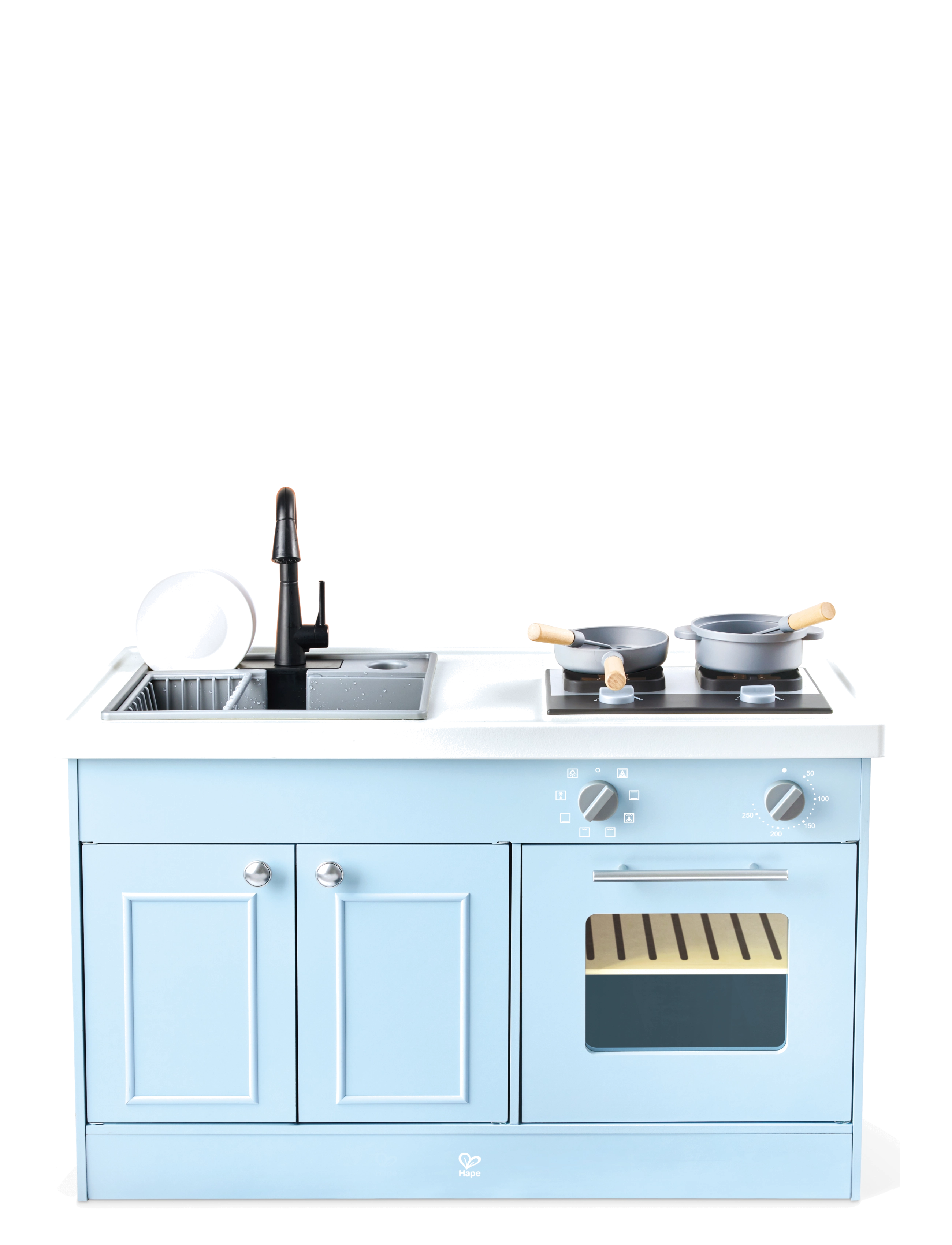 Hape - Hape Deluxe Kitchen With Running Water - legekøkkener - multi - 2