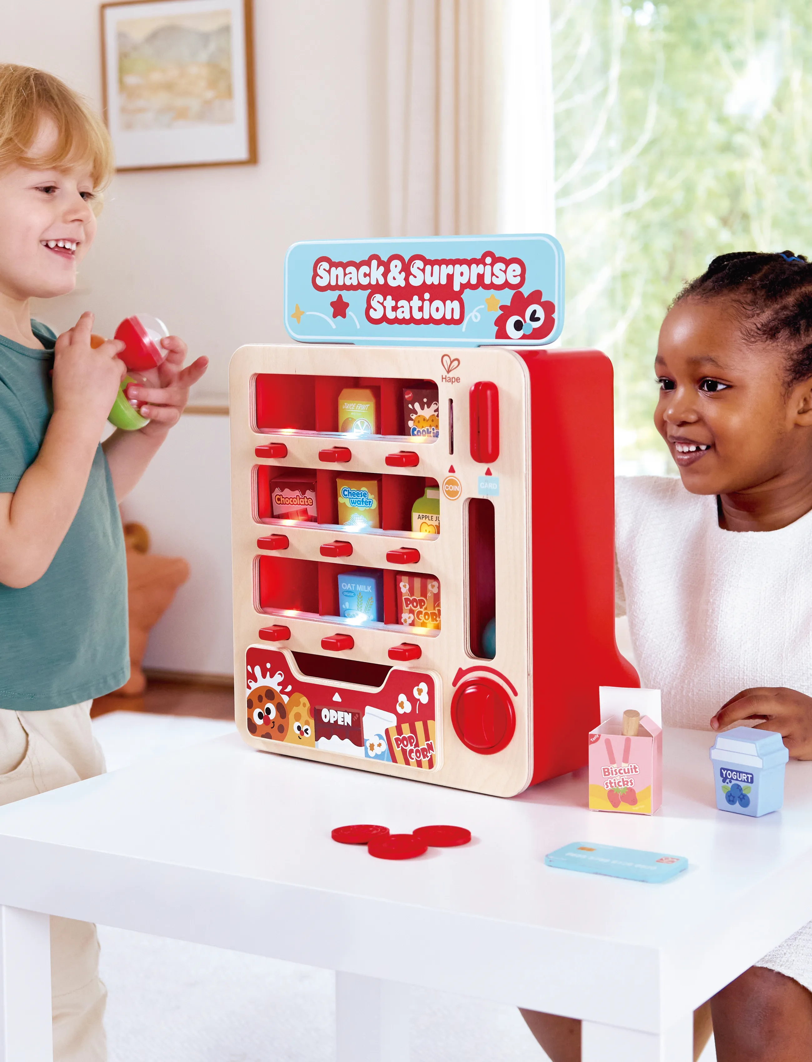 Hape - Hape Fantastic Vending Machine - marknadsstånd - multi - 0