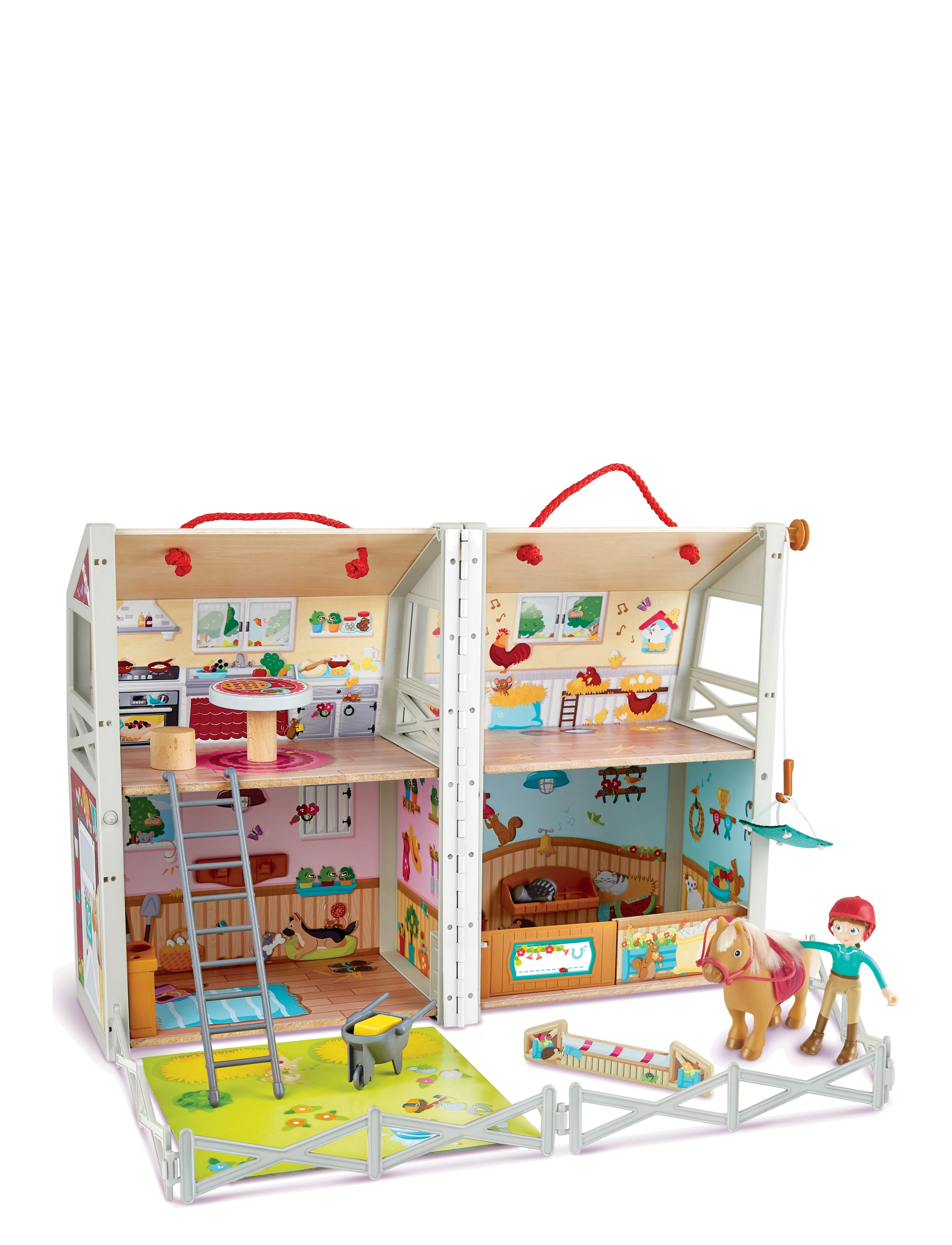 Hape - Hape Pony Club Ranch - lekset - multi - 2