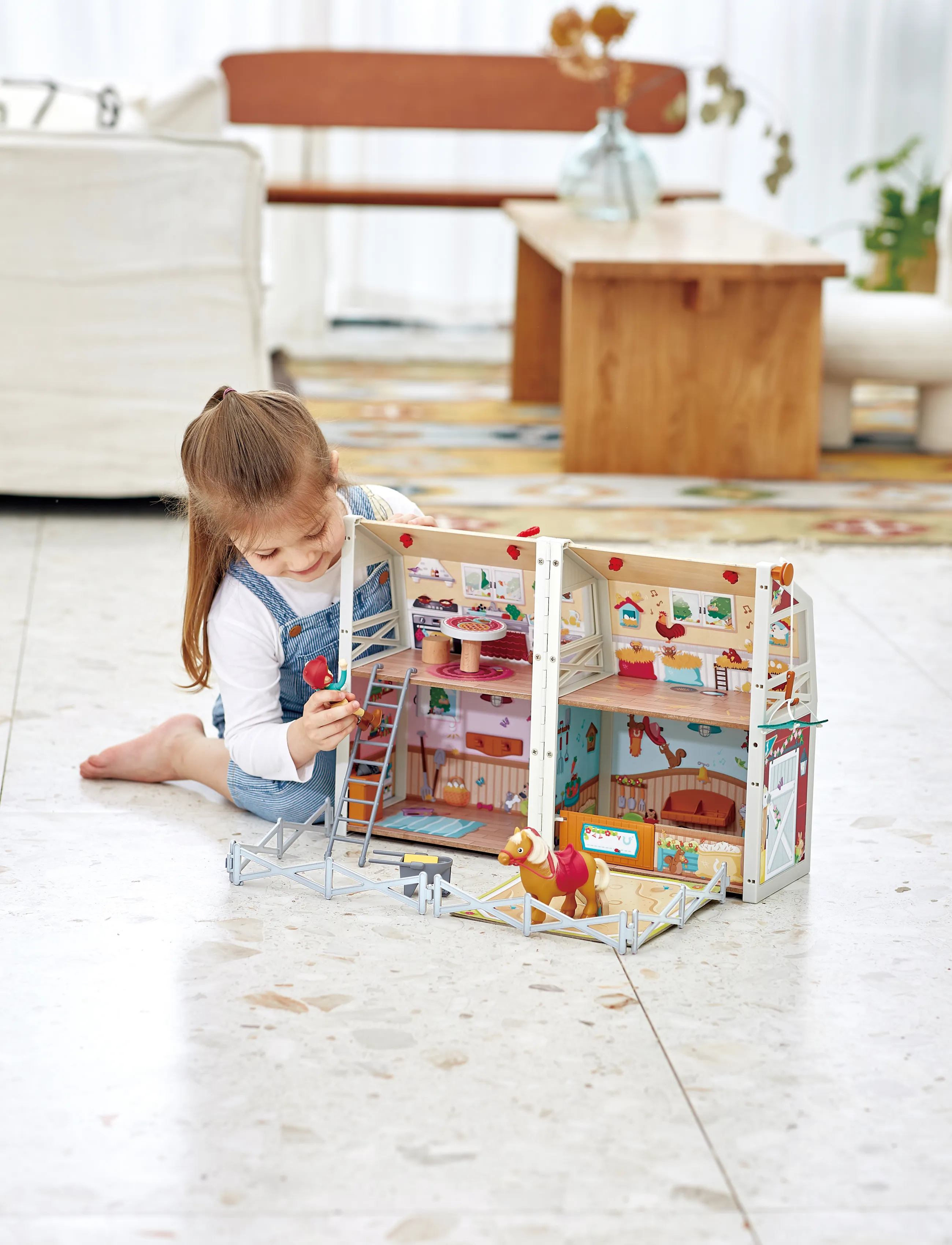 Hape - Hape Pony Club Ranch - lekset - multi - 3