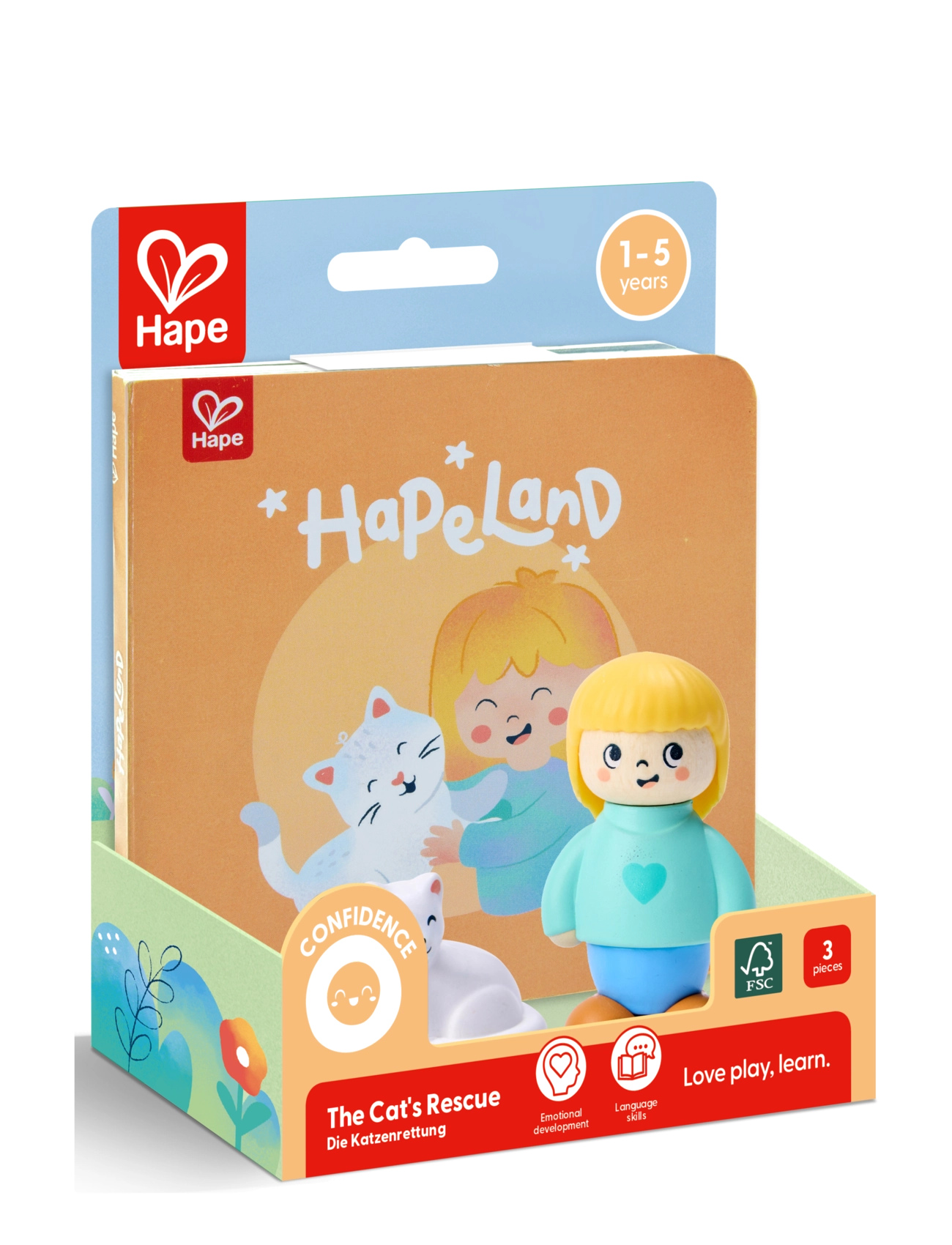 Hape - Hape The Cat's Rescue - børnebøger - multi - 3
