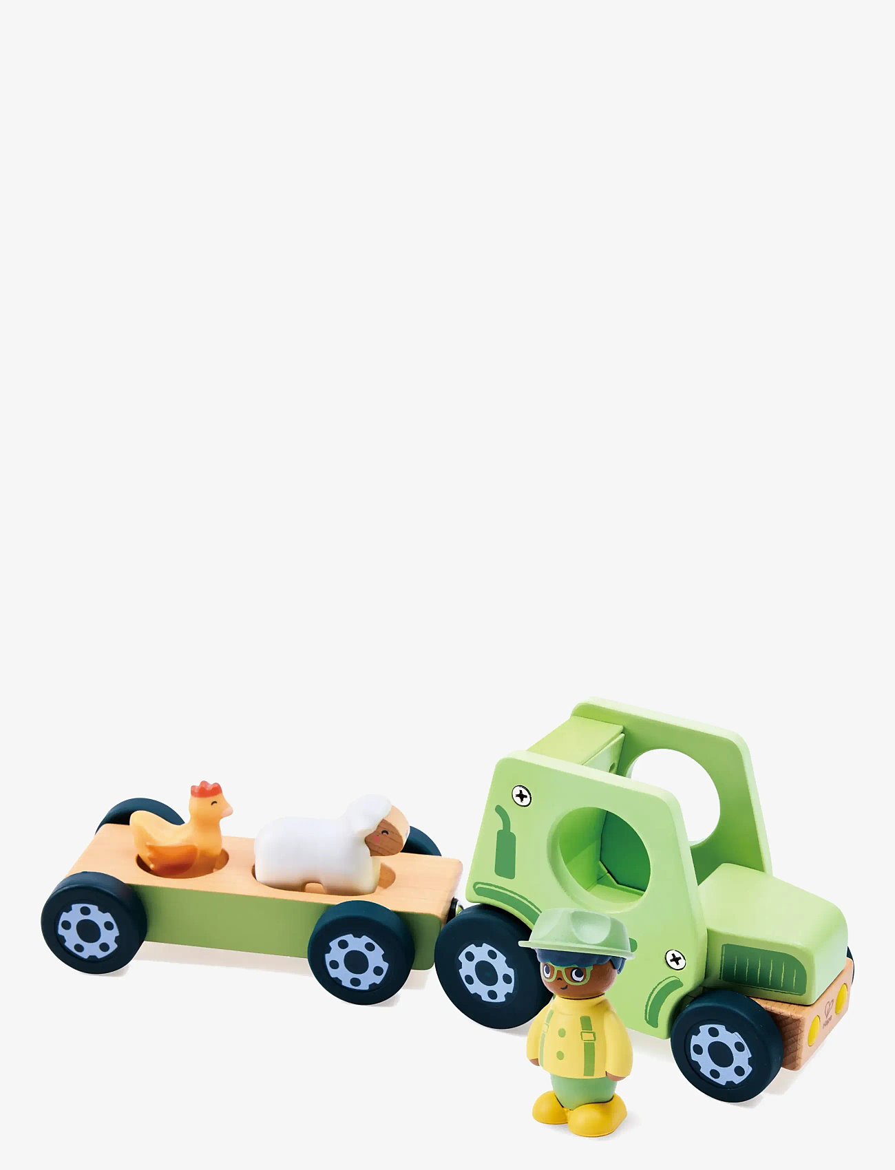 Hape - Hape The Rumbling Tractor With Sound - legetøjsbiler - multi - 2