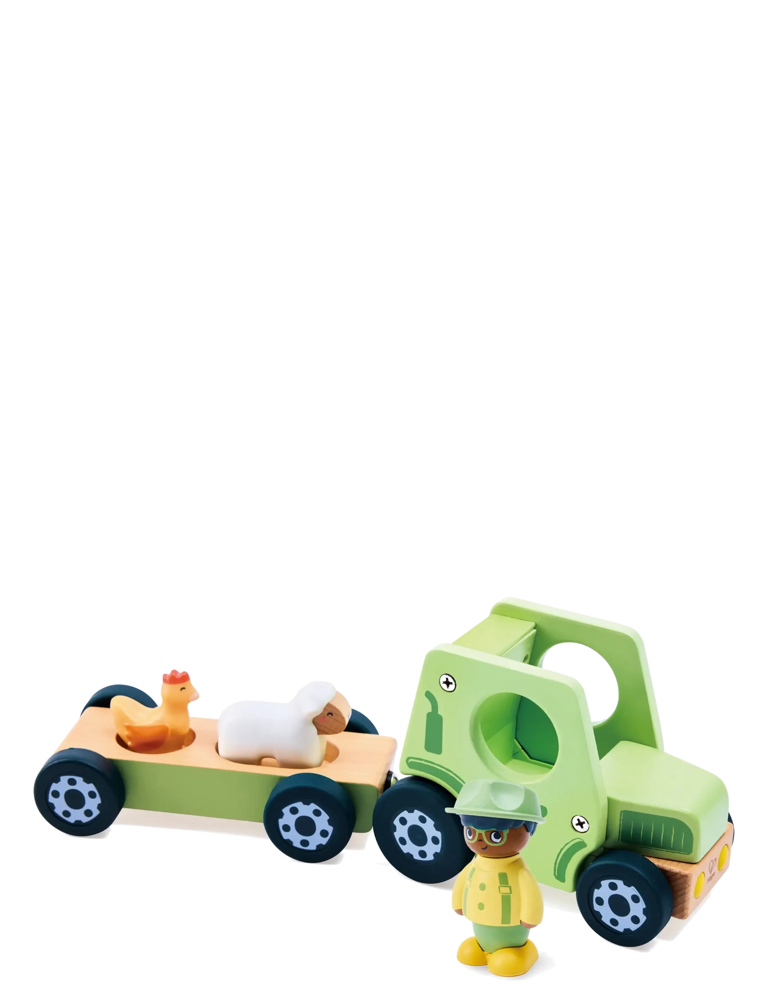 Hape - Hape The Rumbling Tractor With Sound - leksaksbilar - multi - 2