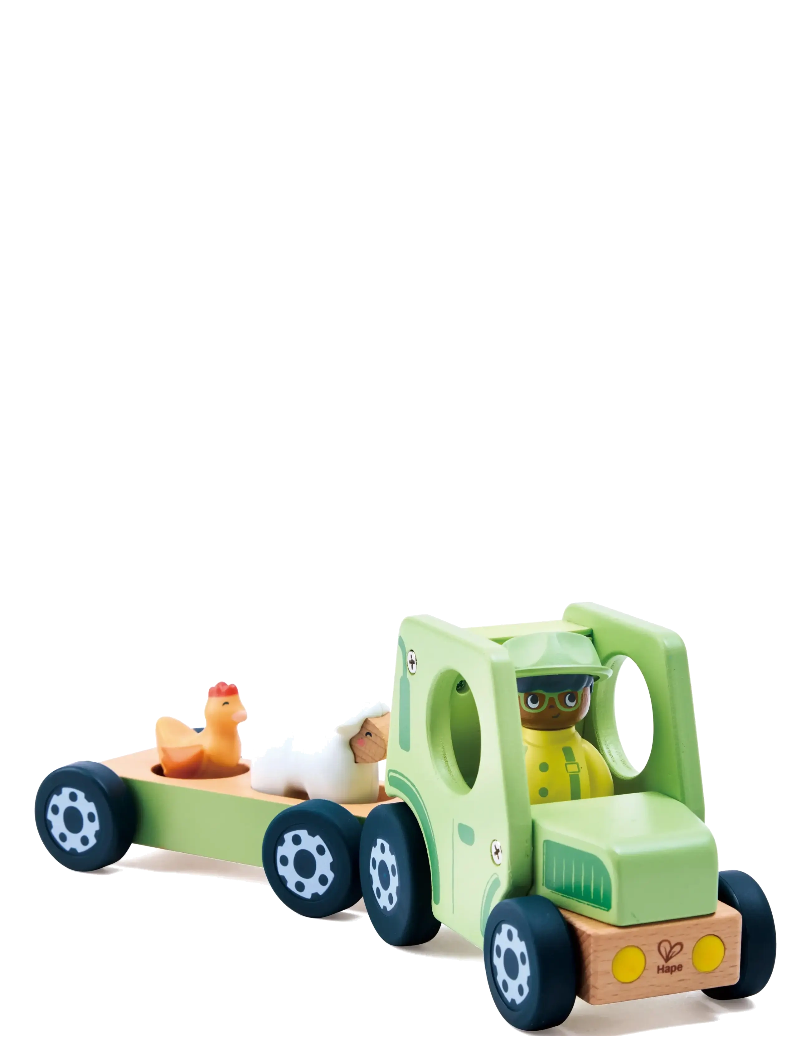 Hape - Hape The Rumbling Tractor With Sound - leksaksbilar - multi - 3