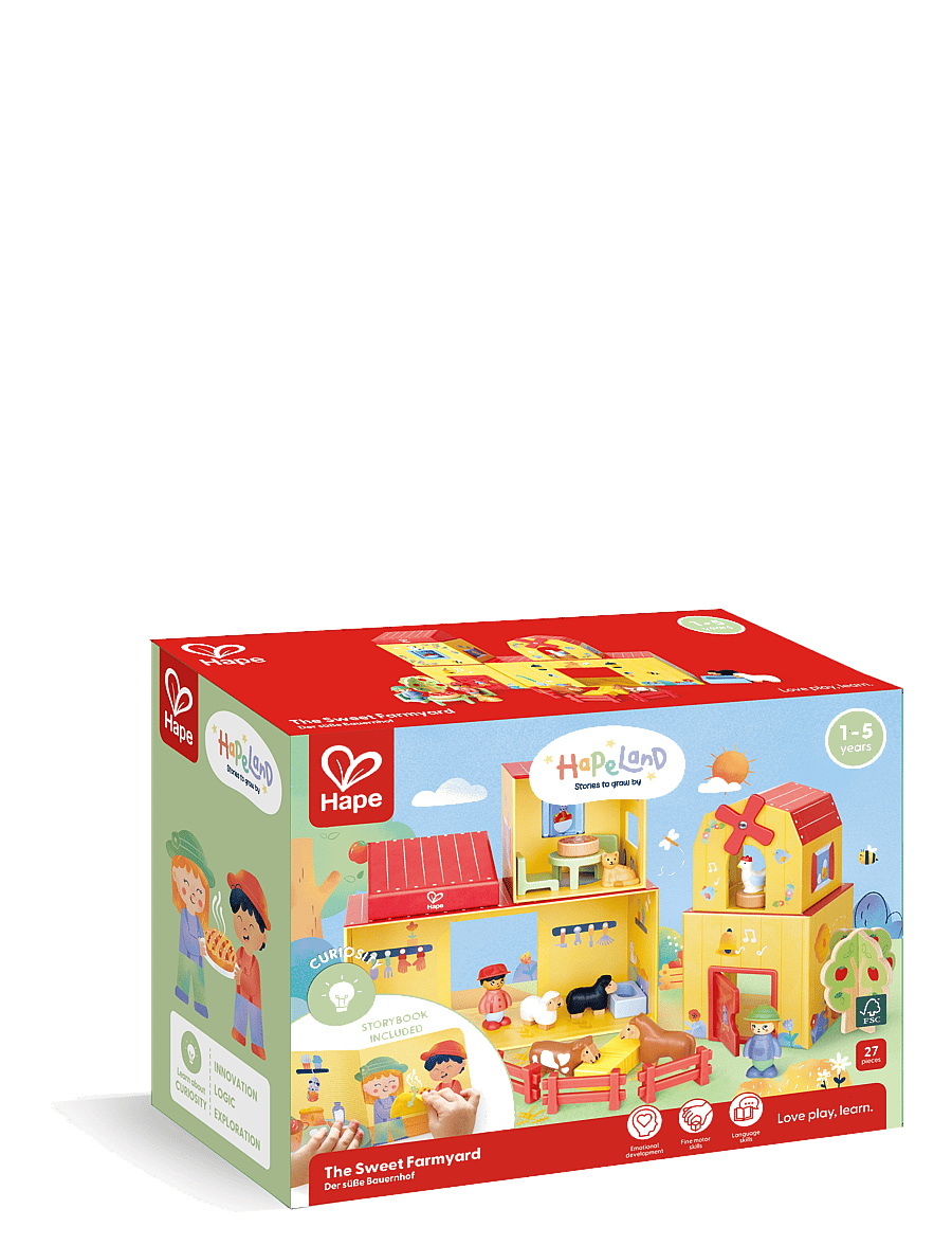 Hape - Hape Land The Farm Set - legesæt - multi - 1