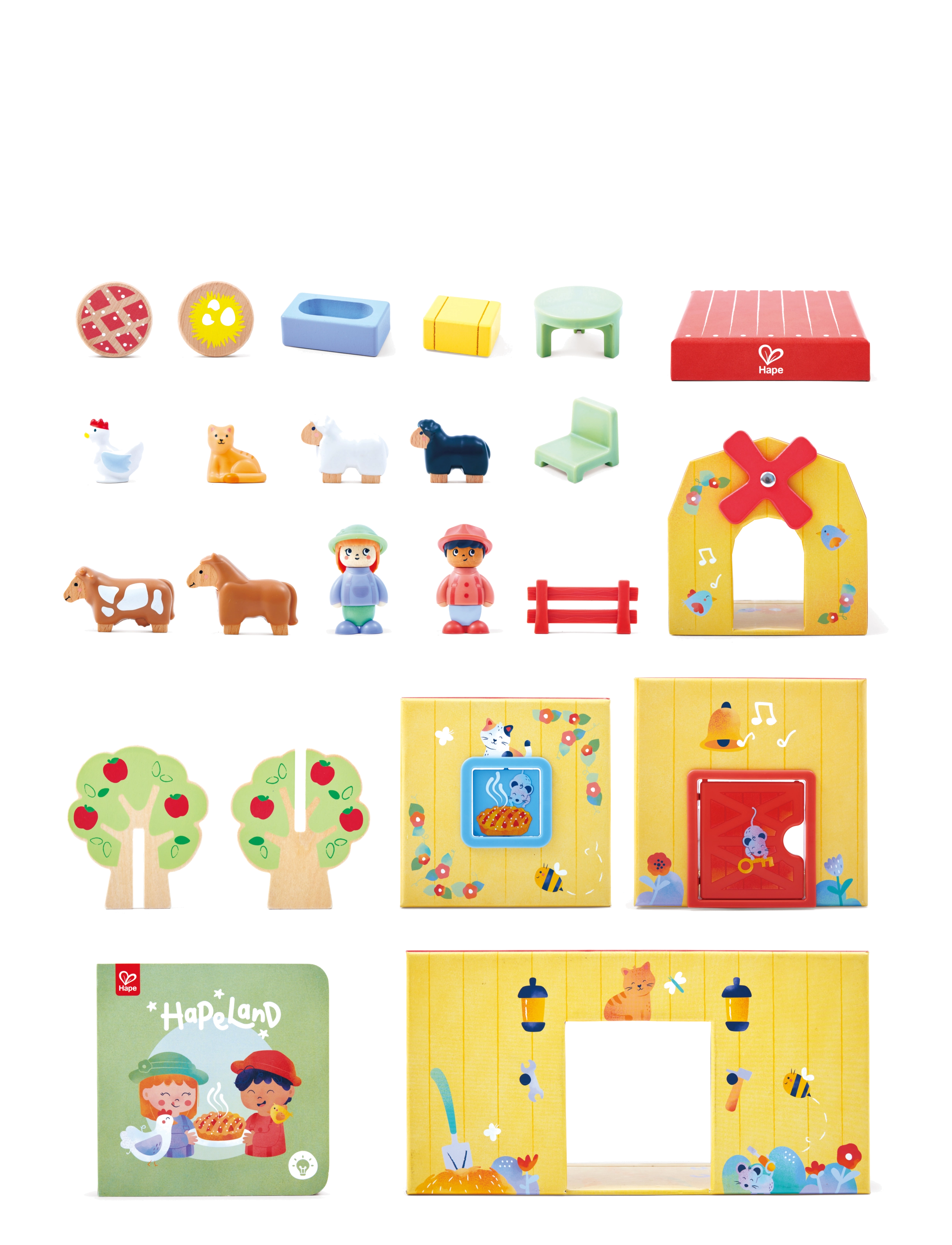Hape - Hape Land The Farm Set - legesæt - multi - 5