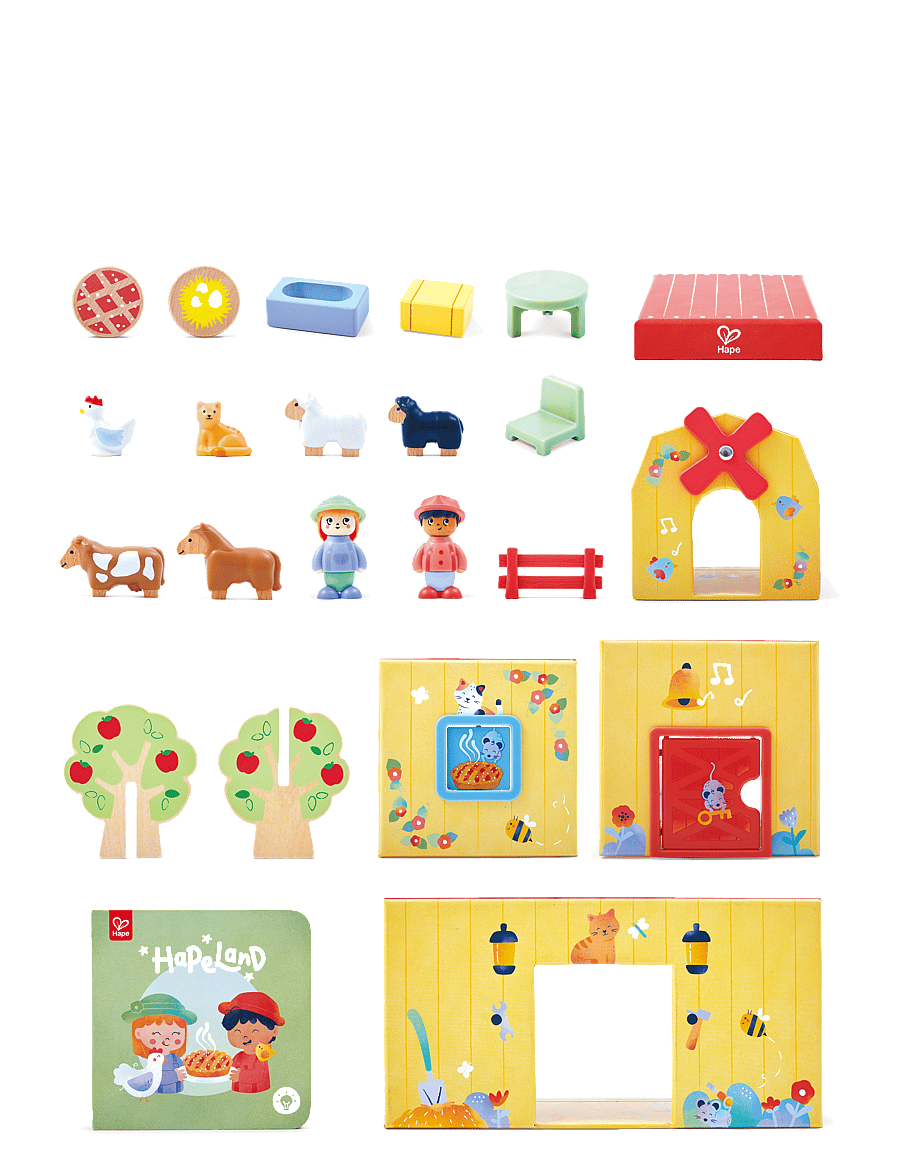 Hape - Hape Land The Farm Set - legesæt - multi - 5