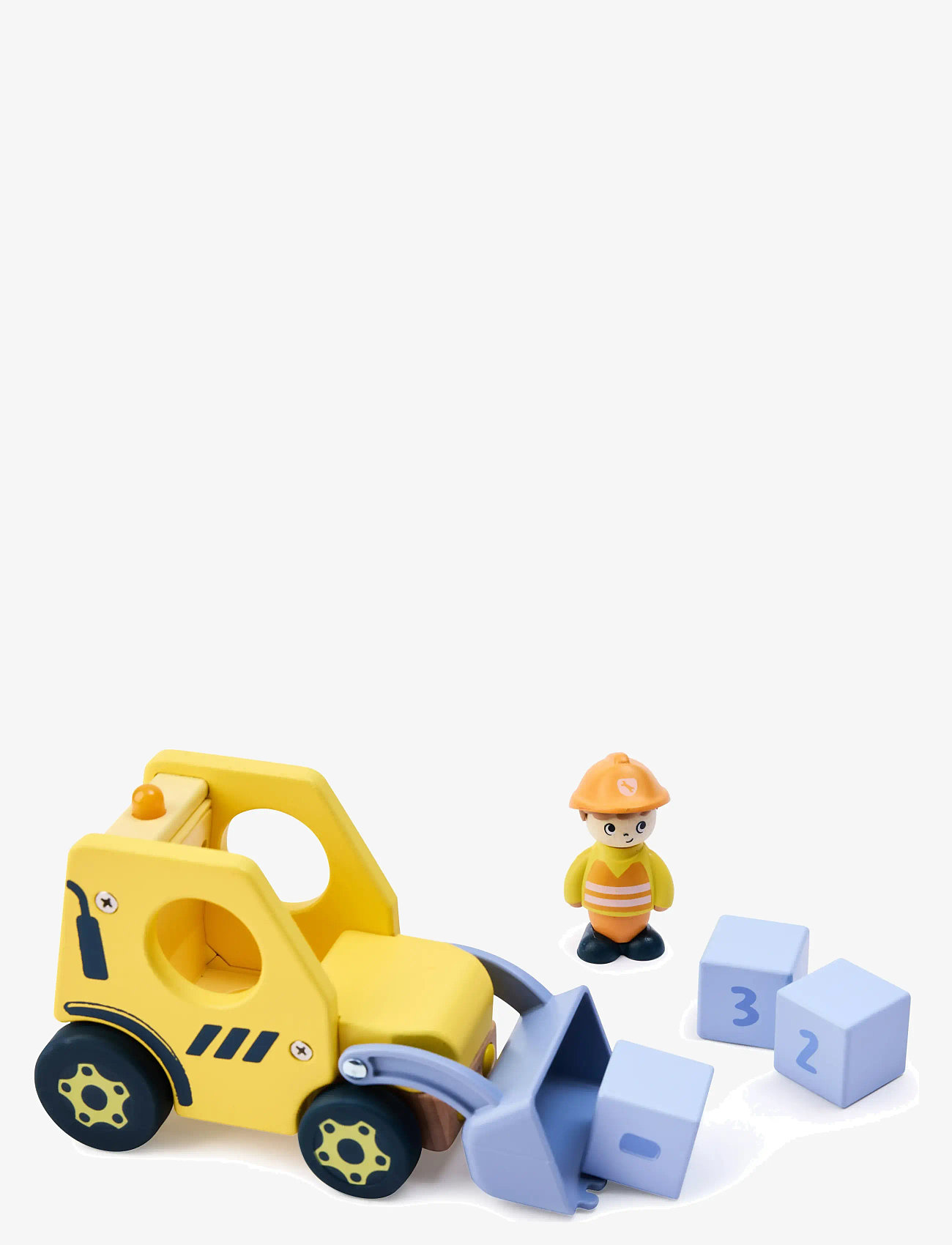 Hape - Hape The Buzzing Bulldozer With Sound - legetøjsbiler - multi - 2