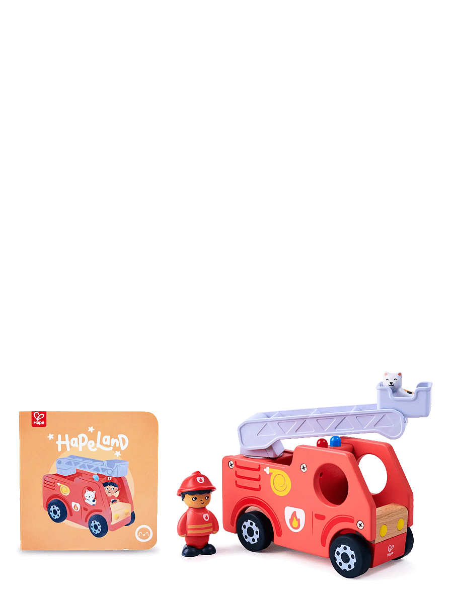 Hape - Hape The Roaring Fire Truck With Sound - lekebiler - multi - 1