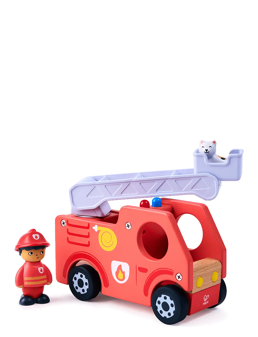 Hape - Hape The Roaring Fire Truck With Sound - lekebiler - multi - 2