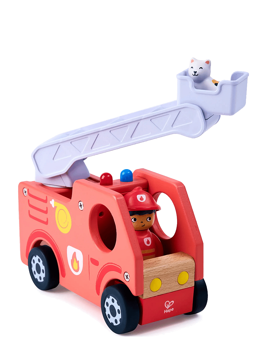 Hape - Hape The Roaring Fire Truck With Sound - lekebiler - multi - 4