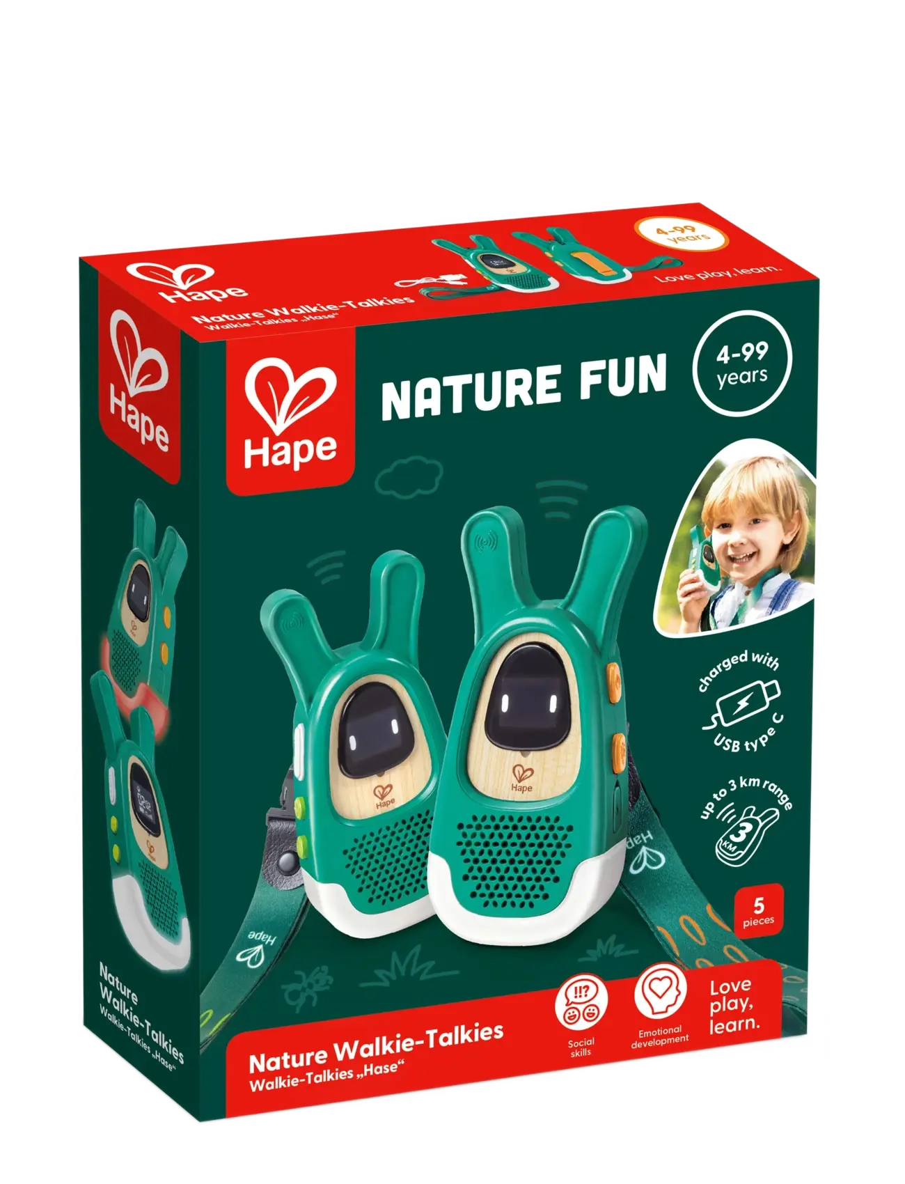 Hape Hape Nature'S Walkie-Talkies - Elektronik & media - MULTI / green