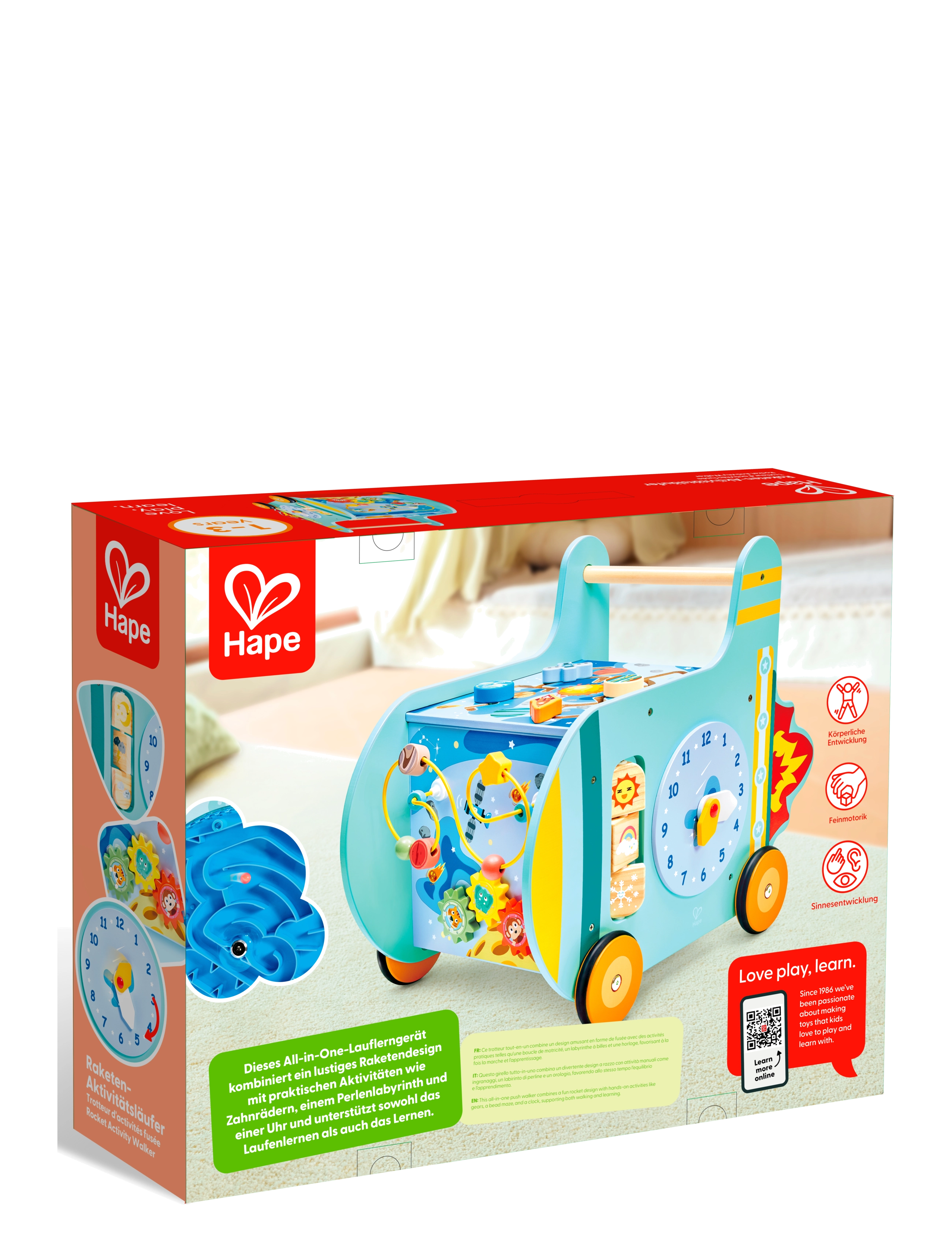 Hape - Hape Space Baby Walker - gåstolar - multi - 4