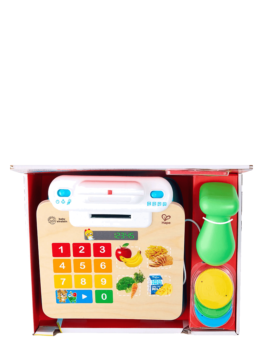Hape - Hape Magic Touch Cash Register DK/NO/SE - legetøjskøbmandsboder - muti - 0
