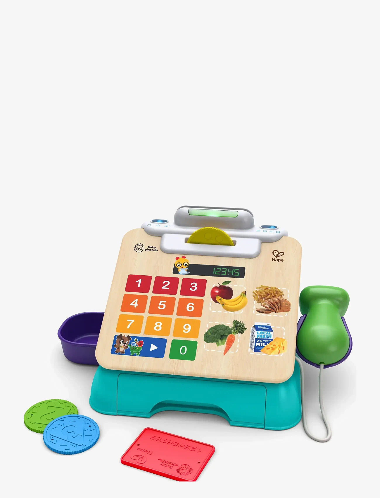 Hape - Hape Magic Touch Cash Register DK/NO/SE - legetøjskøbmandsboder - muti - 2