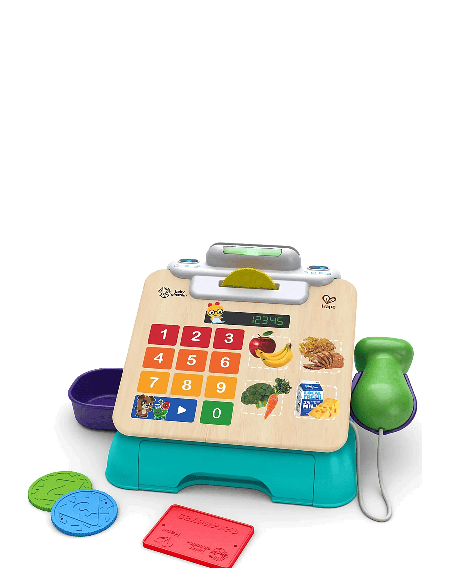 Hape - Hape Magic Touch Cash Register DK/NO/SE - legetøjskøbmandsboder - muti - 2