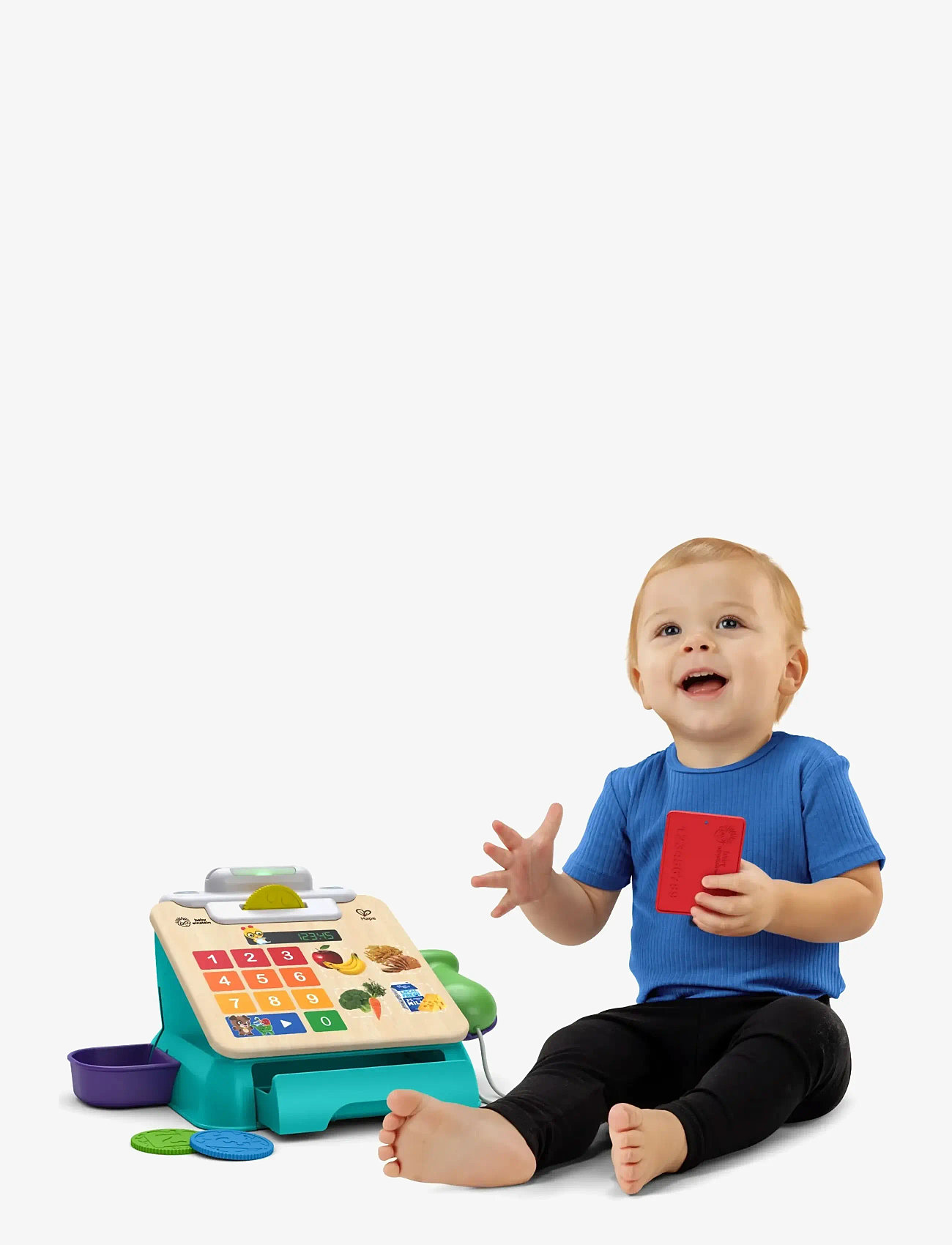Hape - Hape Magic Touch Cash Register DK/NO/SE - legetøjskøbmandsboder - muti - 3