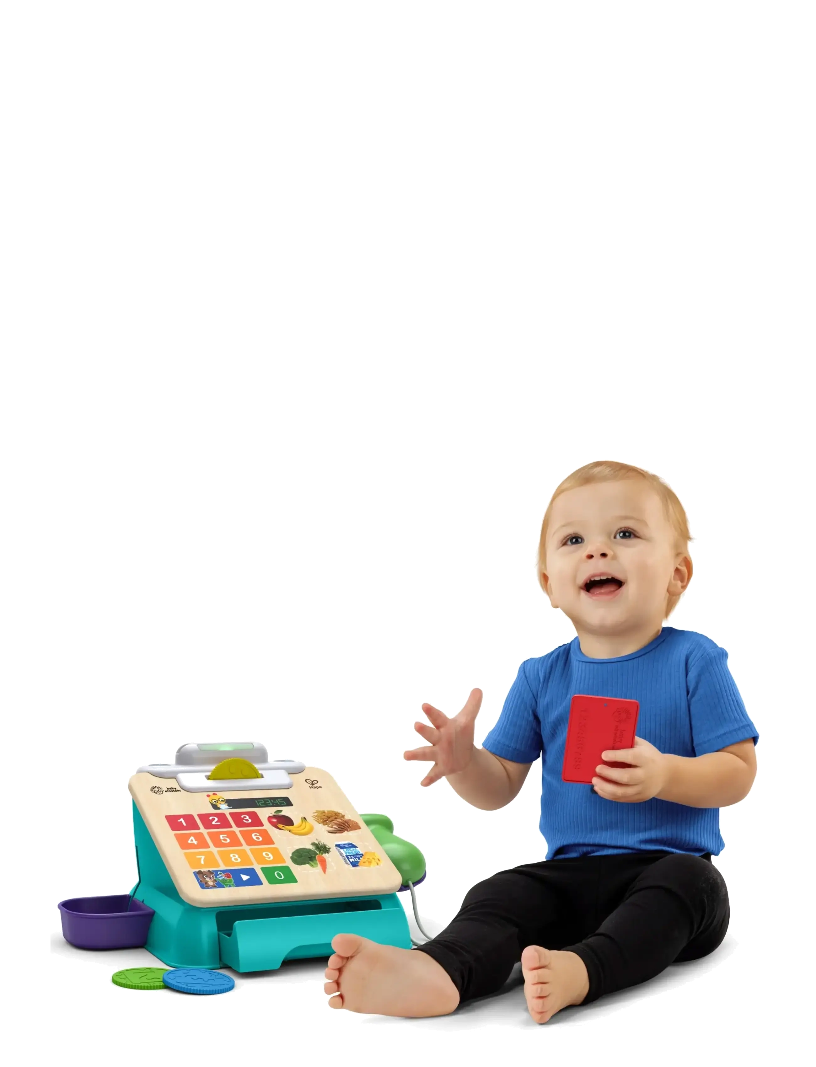 Hape - Hape Magic Touch Cash Register DK/NO/SE - lelumarkkinakojut - muti - 3