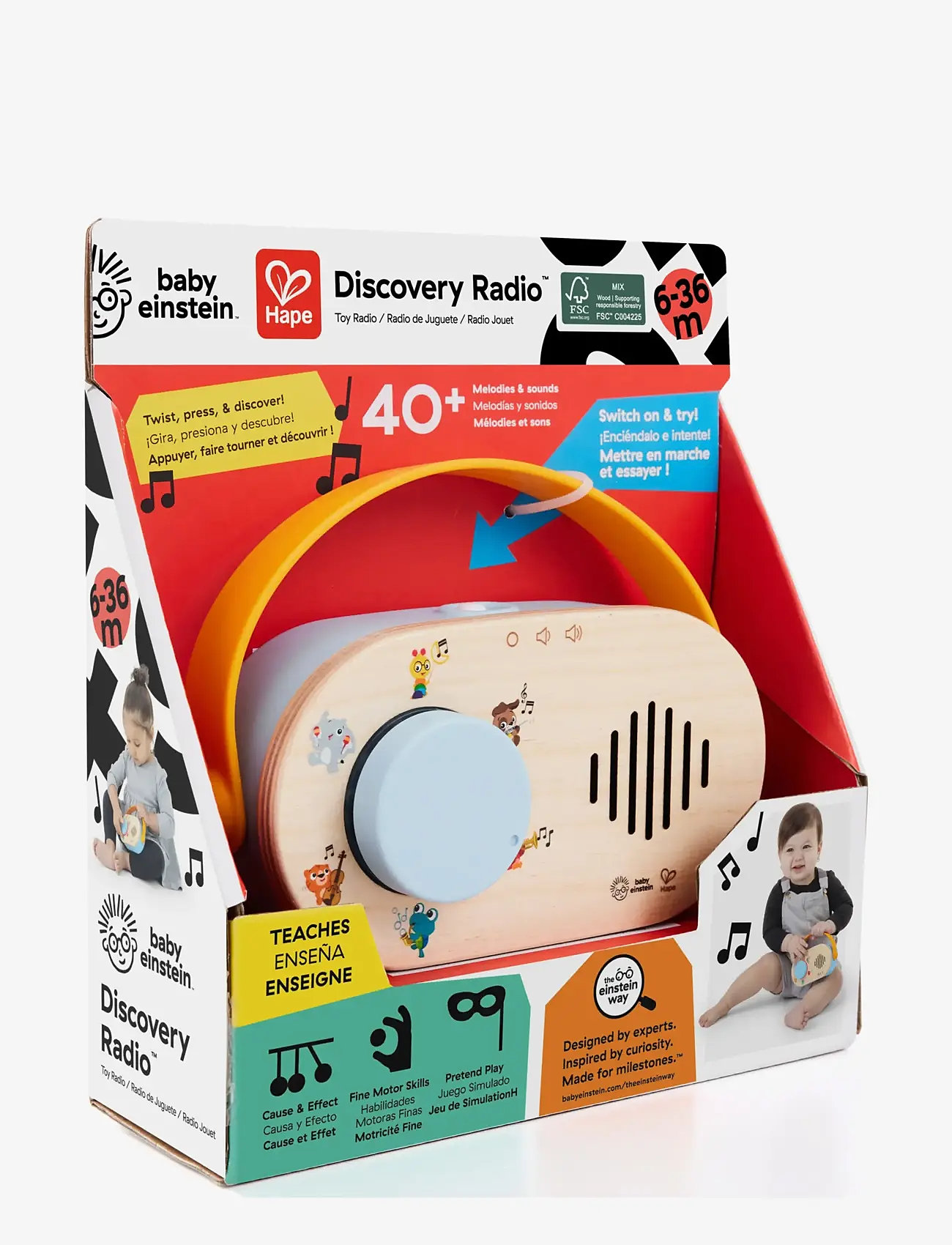 Hape - Hape Baby Einstein Learning Radio - musikinstrument - muti - 3