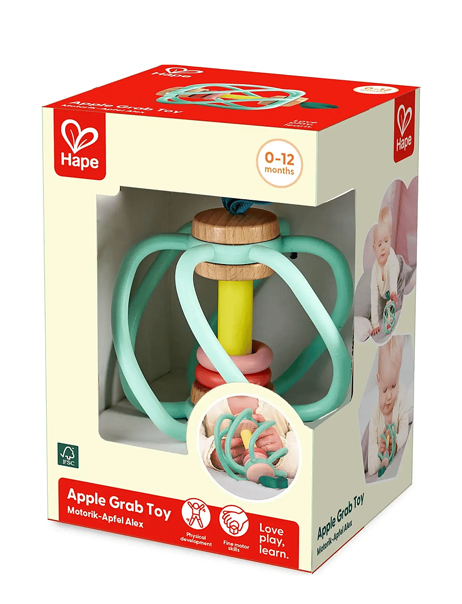 Hape - Hape Apple Grab Toy - skallror - multi - 0
