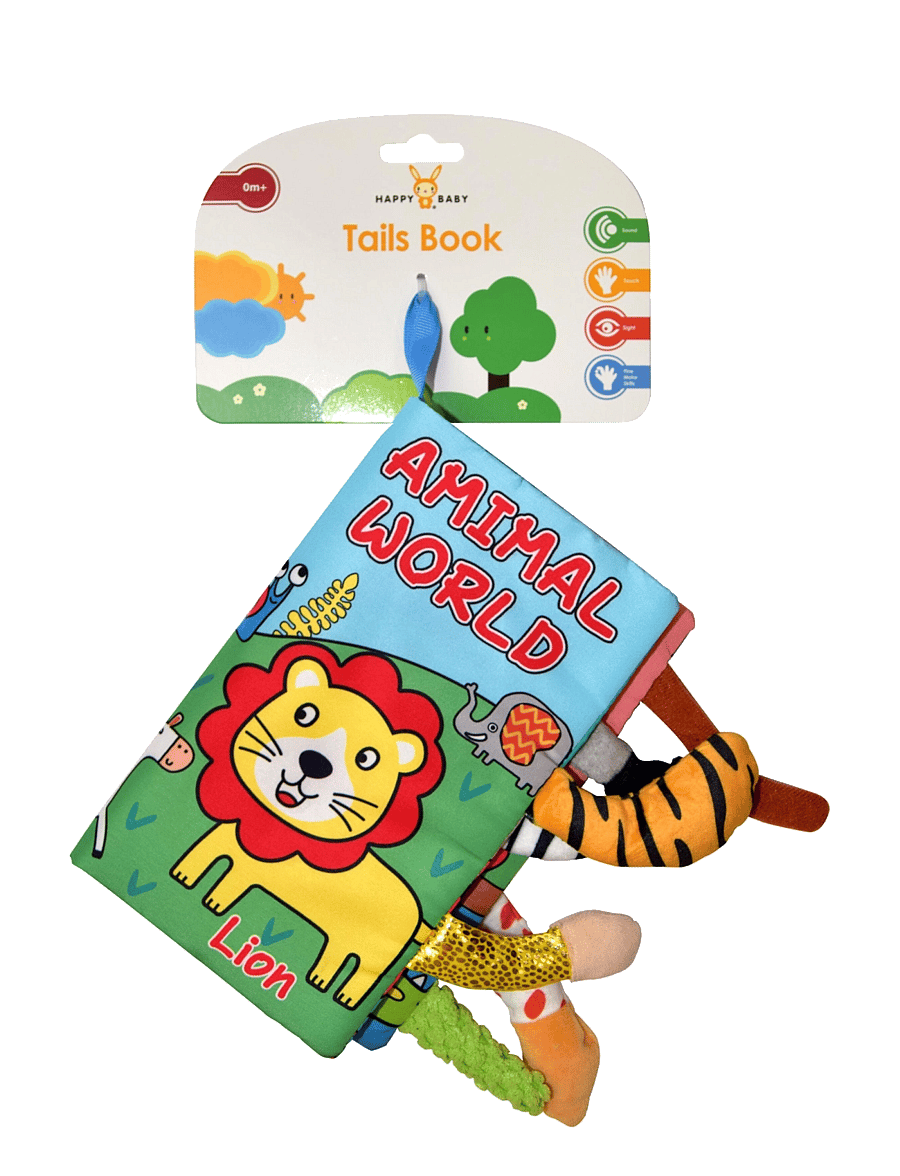 Happy Baby - HAPPY BABY Tails Book - interaktiva leksaker - multicolor - 1