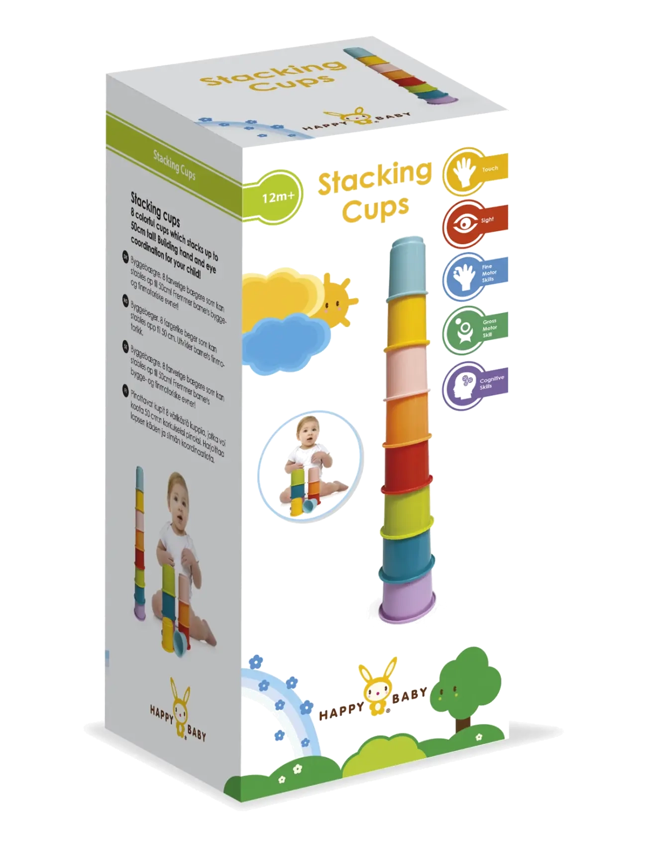 Happy Baby - HAPPY BABY Rainbow Stacking Cups 8 pcs - multicolor - 2
