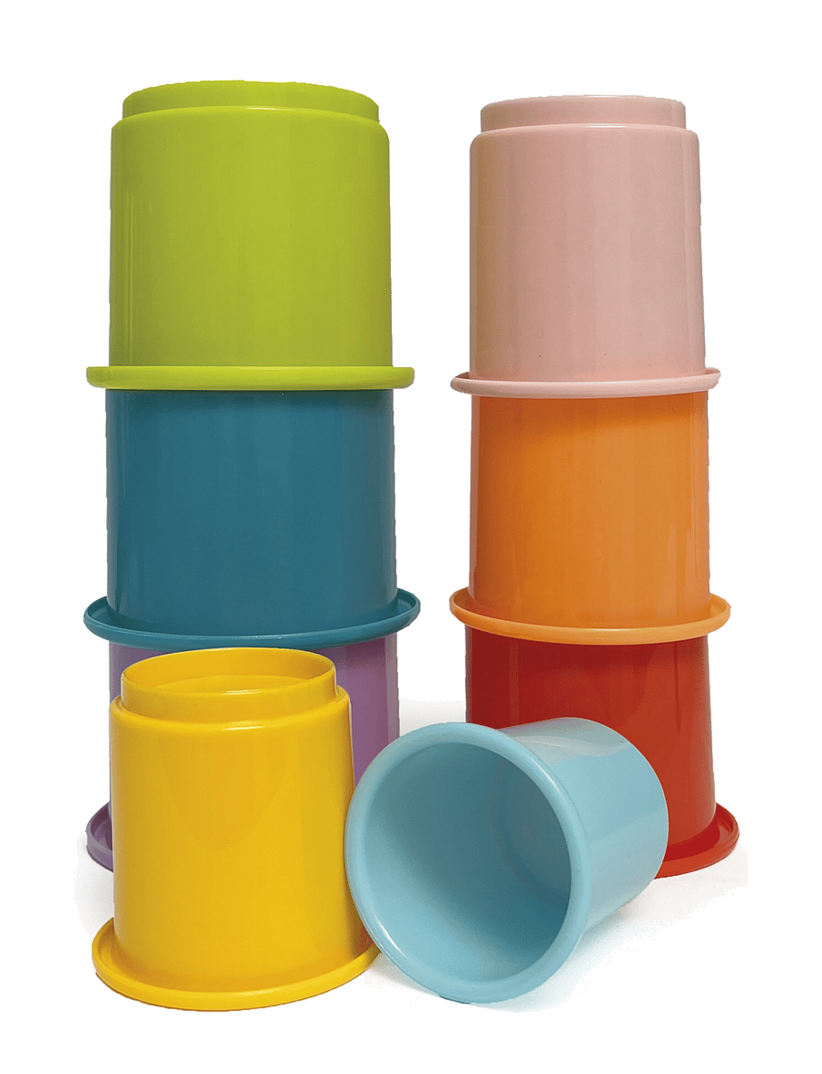 Happy Baby - HAPPY BABY Rainbow Stacking Cups 8 pcs - stapelbara klossar - multicolor - 3