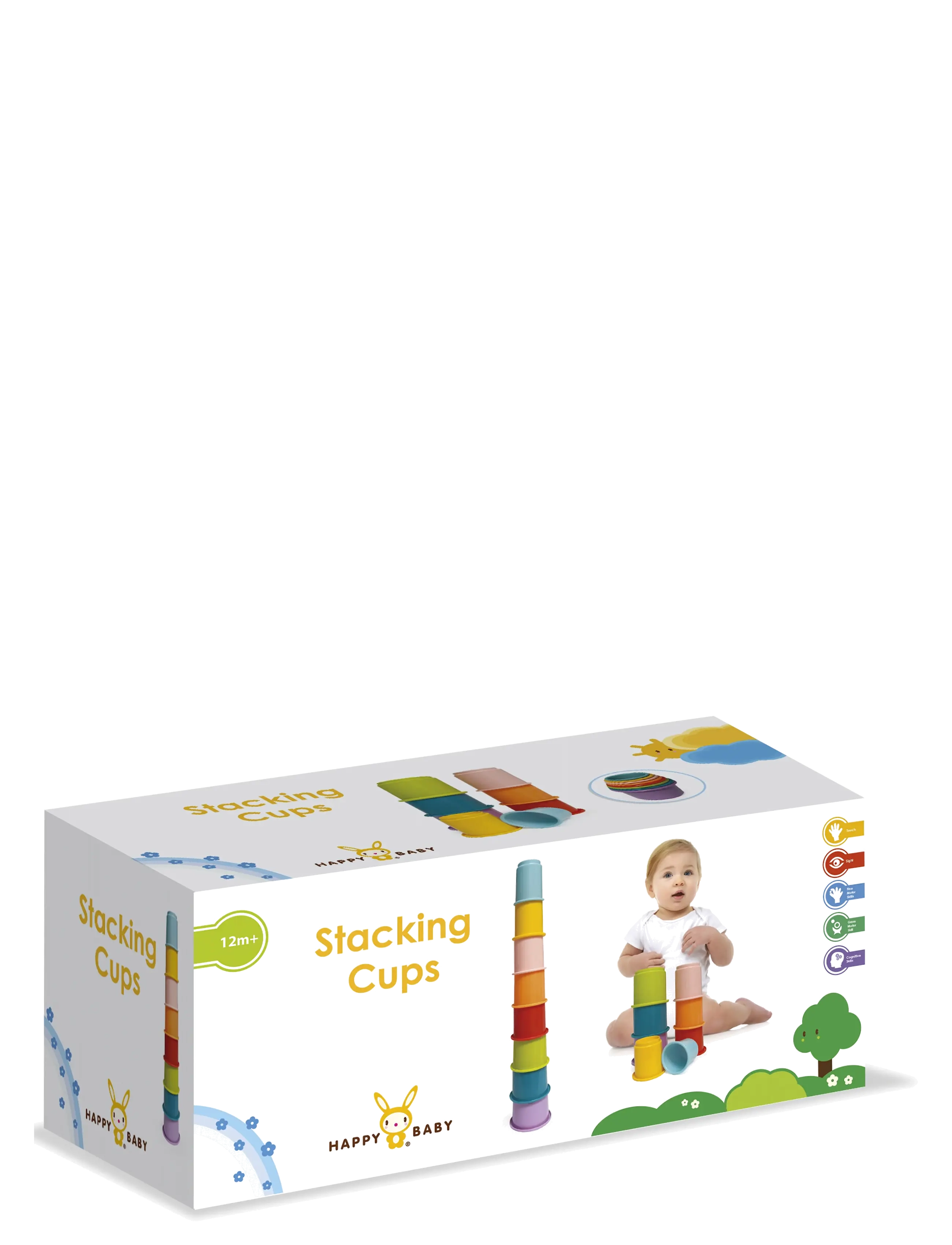 Happy Baby - HAPPY BABY Rainbow Stacking Cups 8 pcs - multicolor - 5