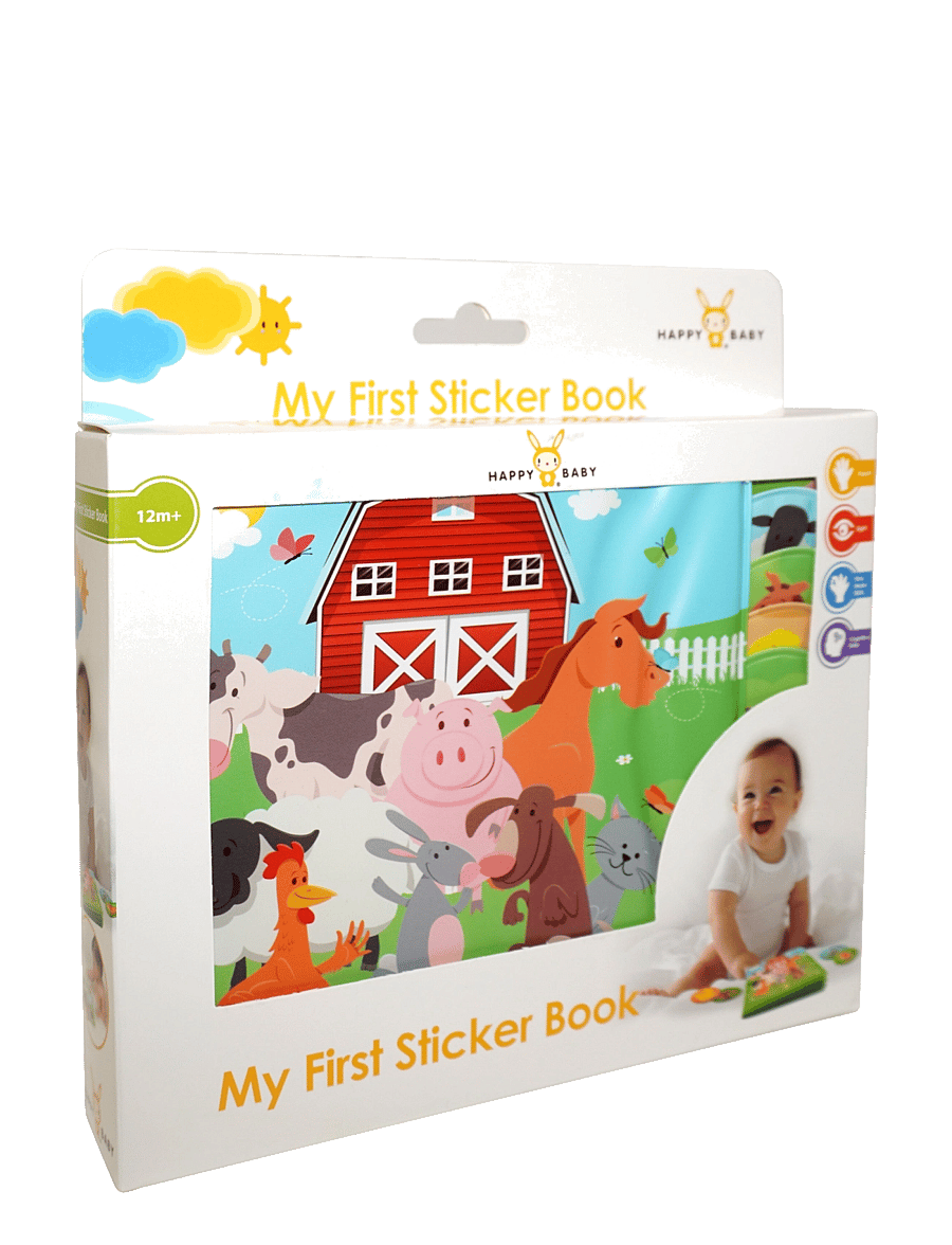 Happy Baby - HAPPY BABY My First Sticker Book - baby books - multicolor - 1