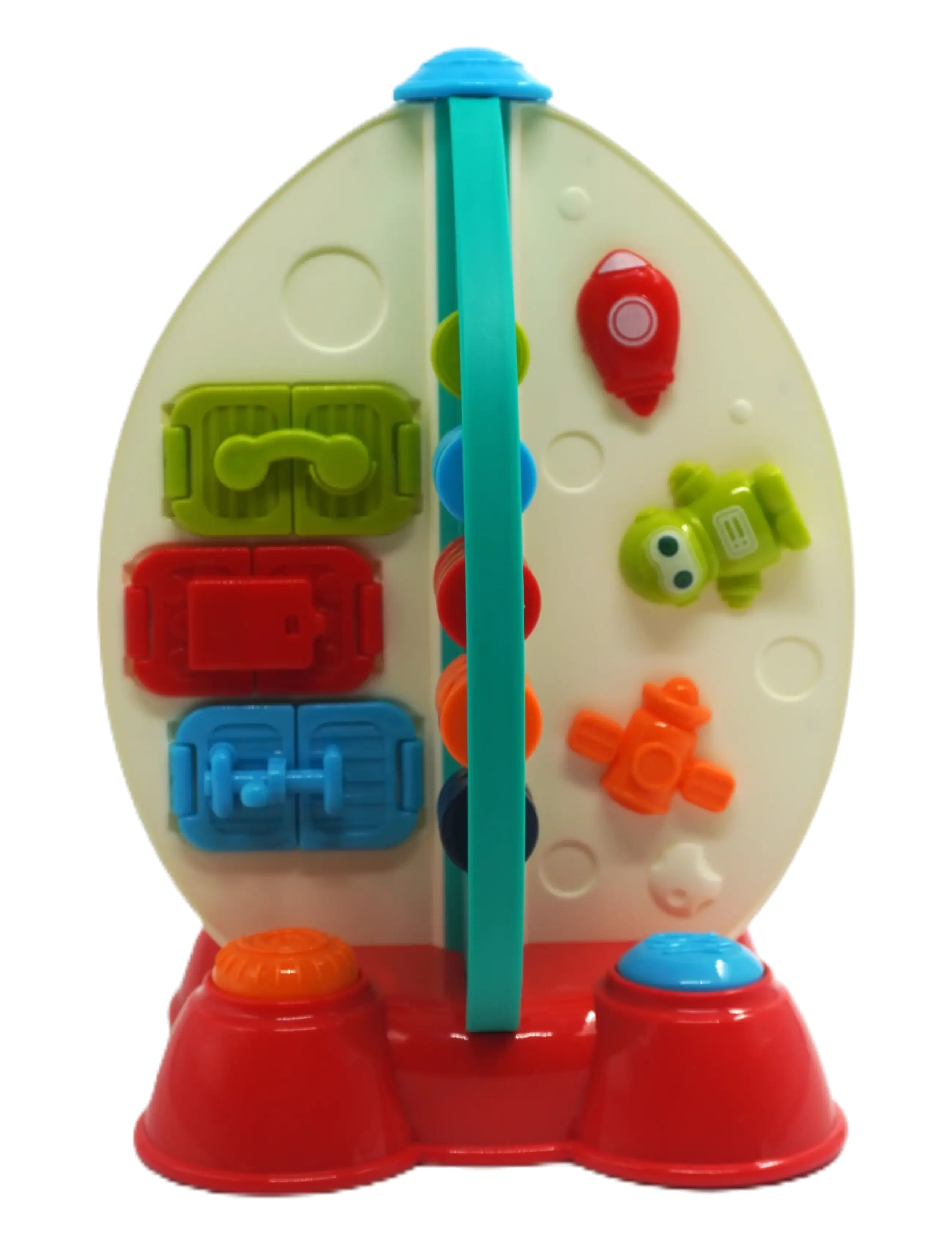 Happy Baby - HAPPY BABY Busy board space rocket with light and music - motoriklegetøj - multicolor - 2