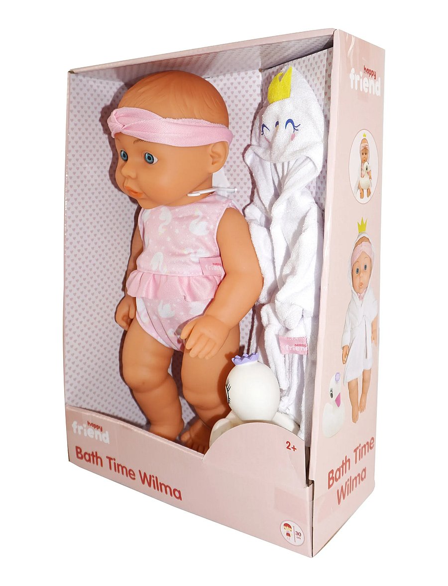 Happy Friend - HAPPY FRIEND Bath Time Wilma 30 cm - dukker - multicolor - 0