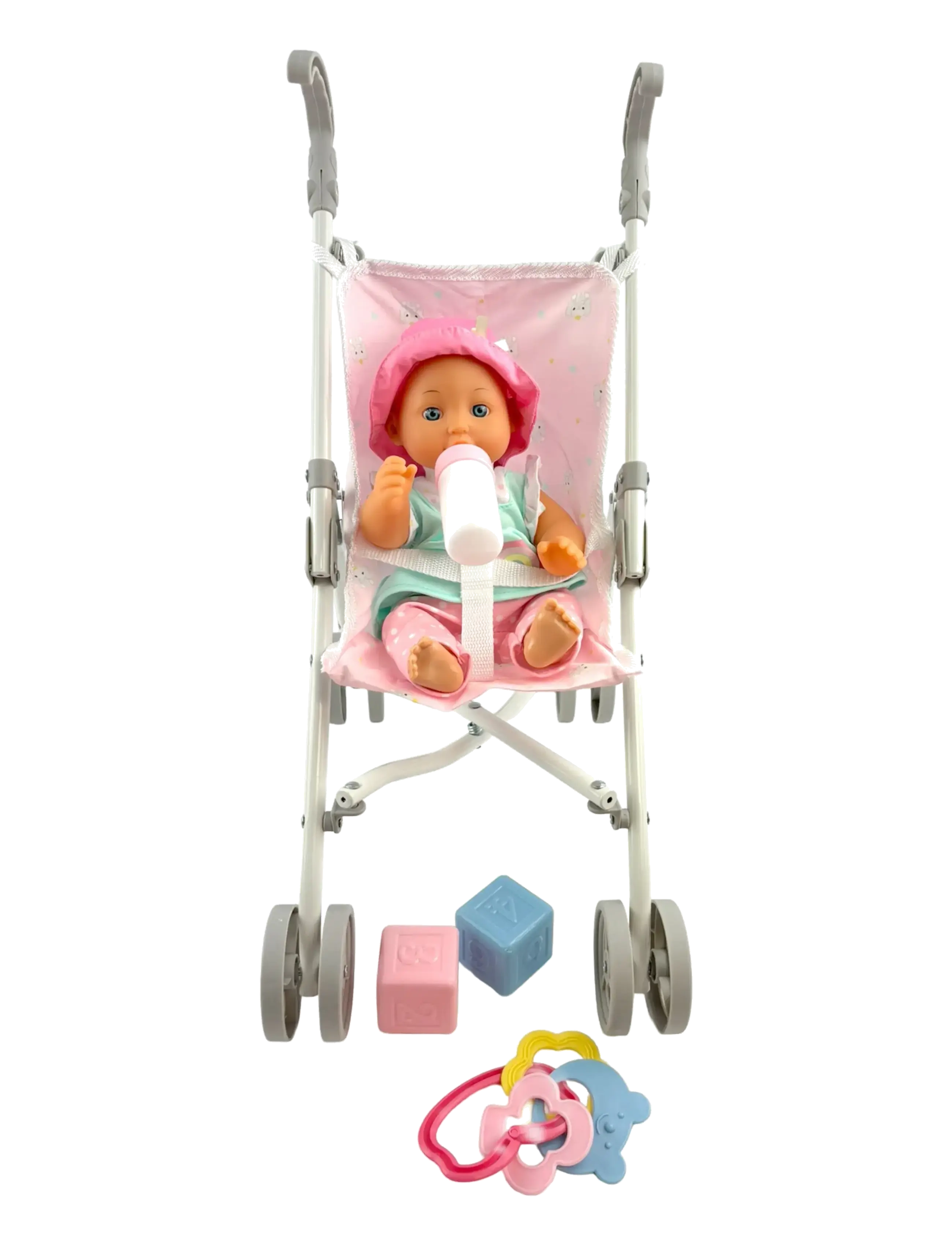 Happy Friend - HAPPY FRIEND Lotta Doll 30cm with Stroller Set - multicolor - 1