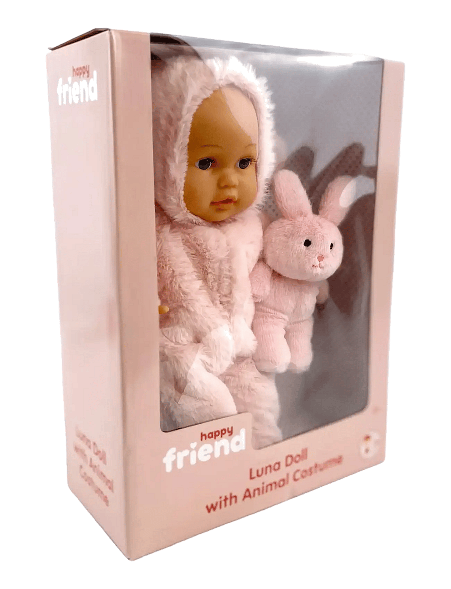 Happy Friend - HAPPY FRIEND Luna Doll 35cm with Animal Costume - dúkkur - multicolor - 4