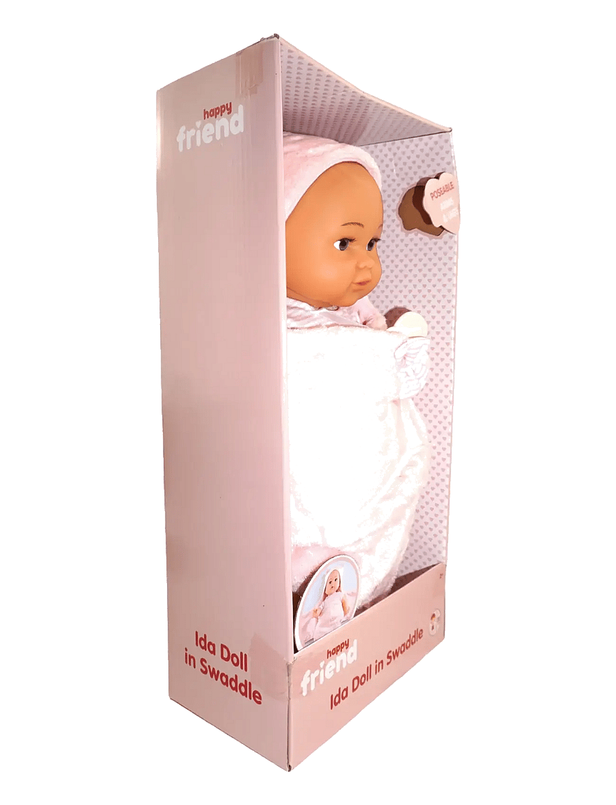 Happy Friend - HAPPY FRIEND Ida Doll 35cm in Swaddle - dukker - multicolor - 2
