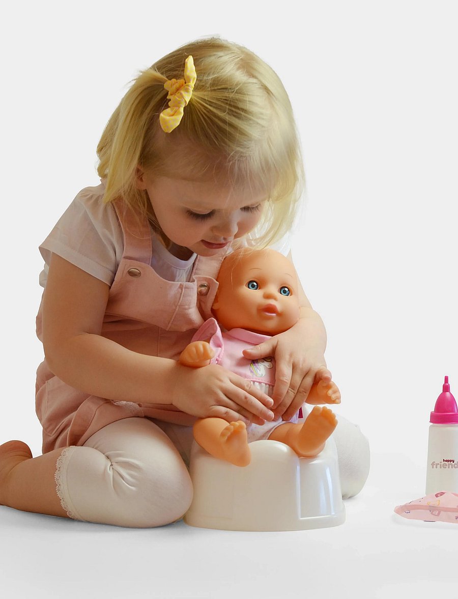 Happy Friend - HAPPY FRIEND Potty set w/Bottle - dukketilbehør - multicolor - 3