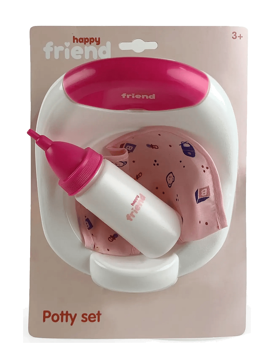 Happy Friend - HAPPY FRIEND Potty set w/Bottle - dukketilbehør - multicolor - 2