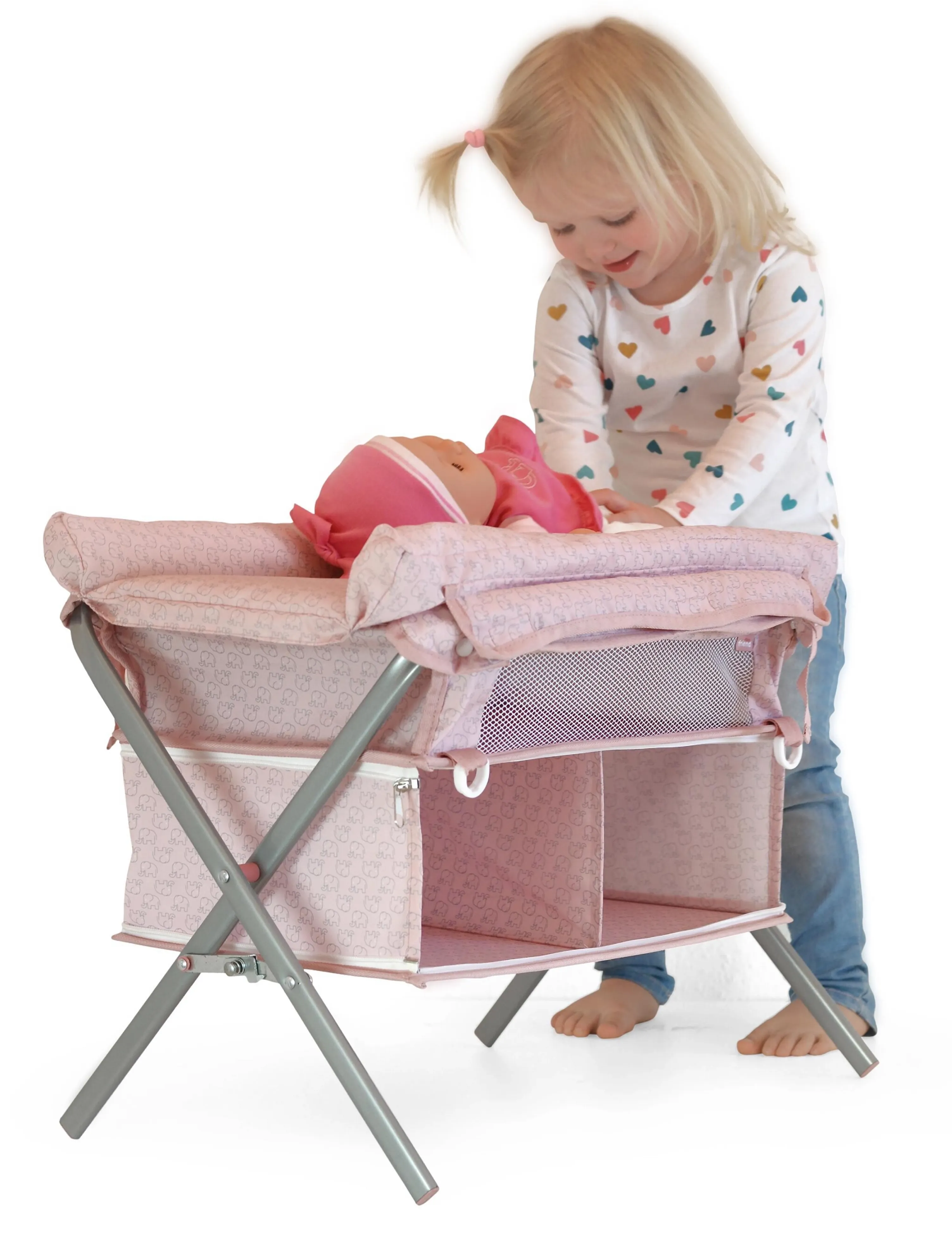 Happy Friend Nursery Table, Børn, Dolls Tilbehør, Pink, Str: ONE SIZE
