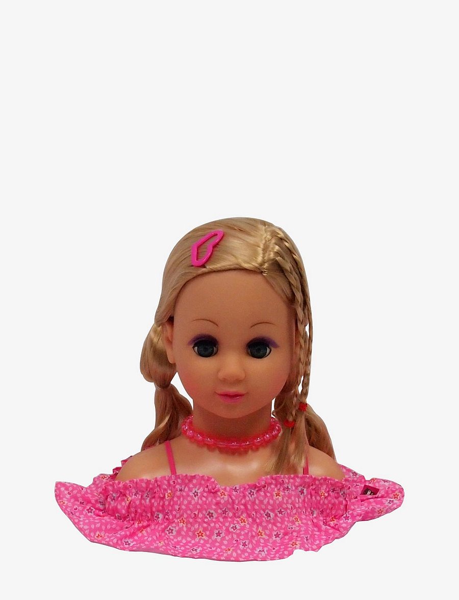 Happy Friend - HF Make Up & Hairstyling head B/O Blond hair - stylinghoveder - multi coloured - 1