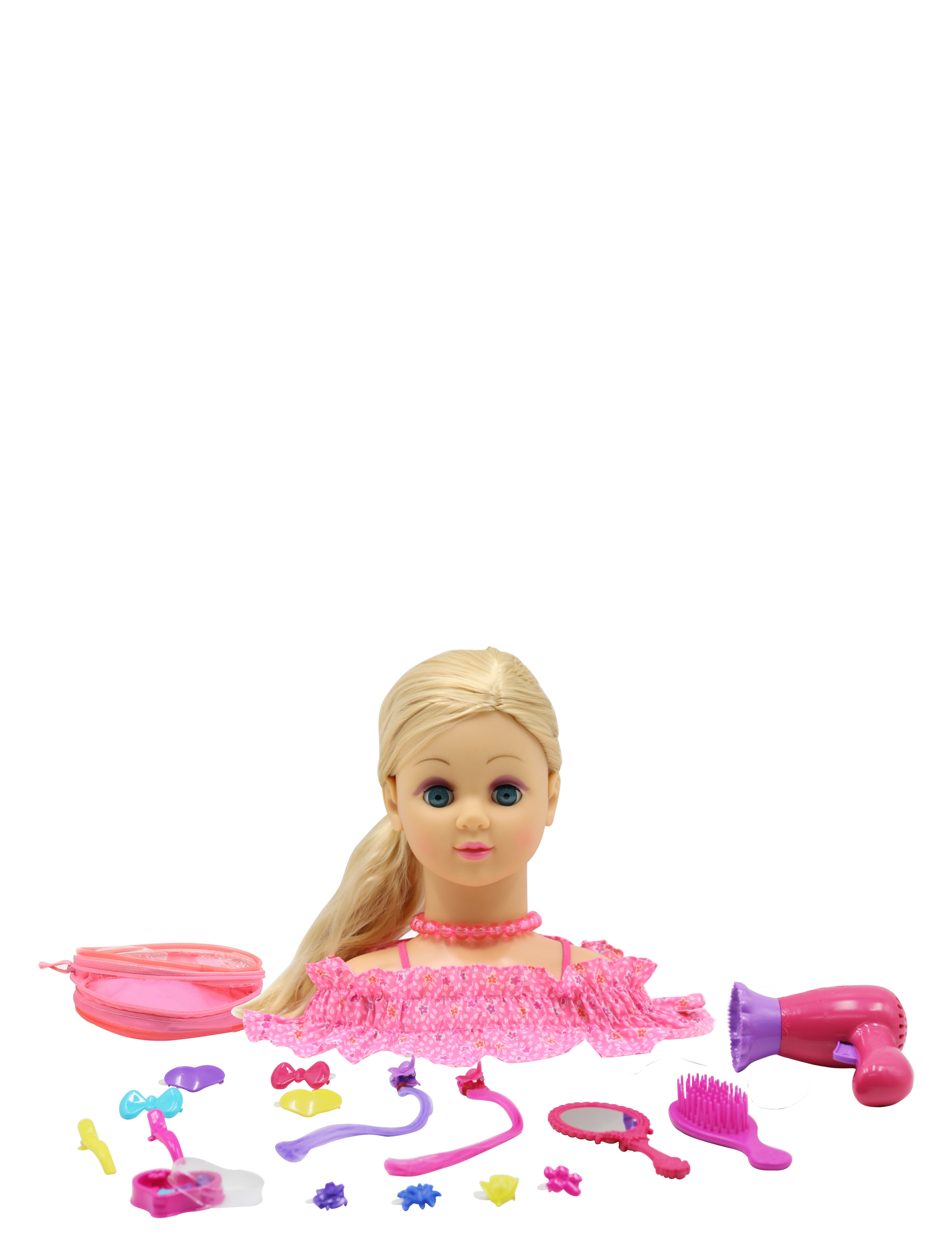 Happy Friend Hairstyling Head Blond Hair, Børn, Doll Styling Heads, Multi/mønstret, Str: ONE SIZE