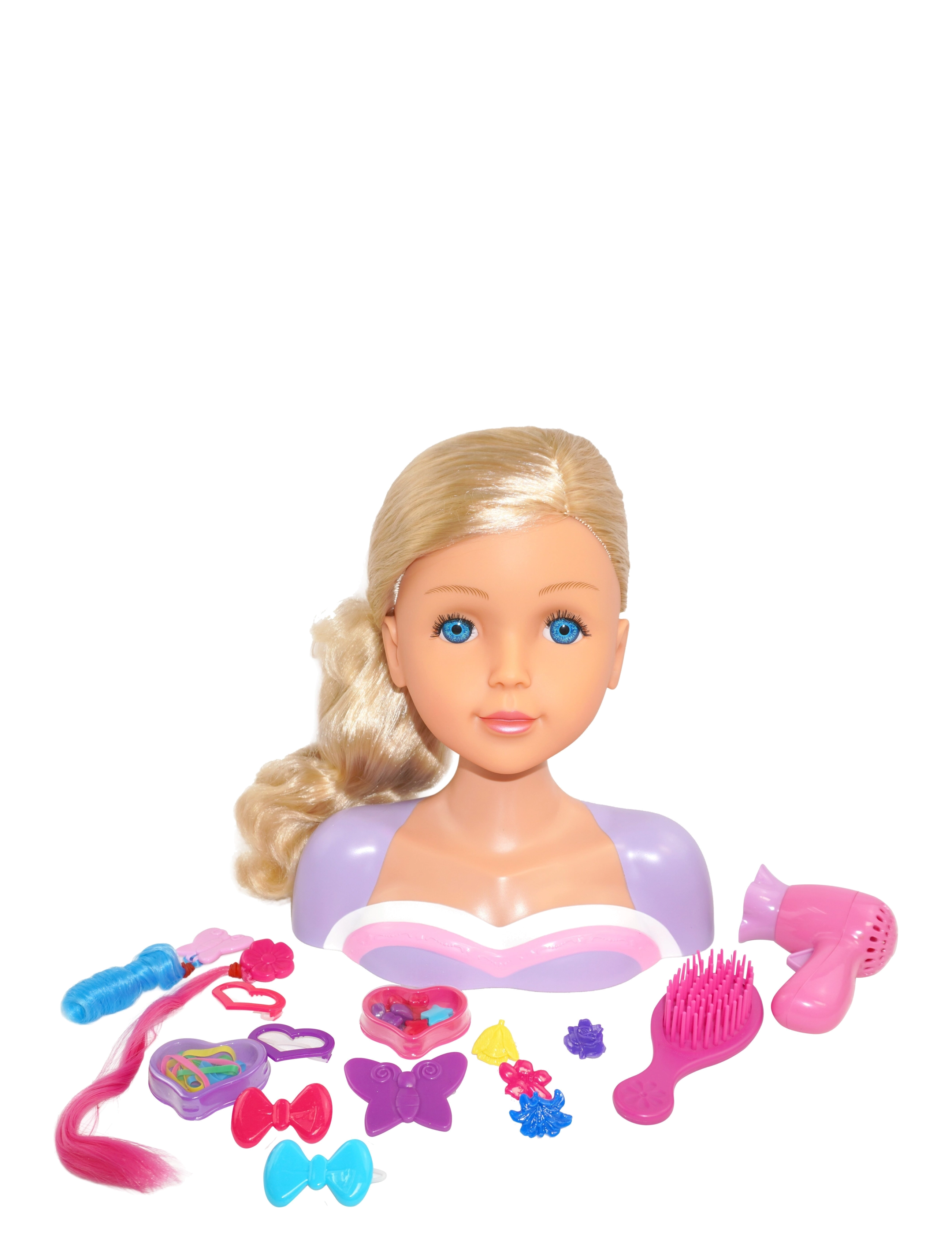 Happy Friend Styling Head Playset, Doll Styling Heads, Multi/mønstret, Str: ONE SIZE