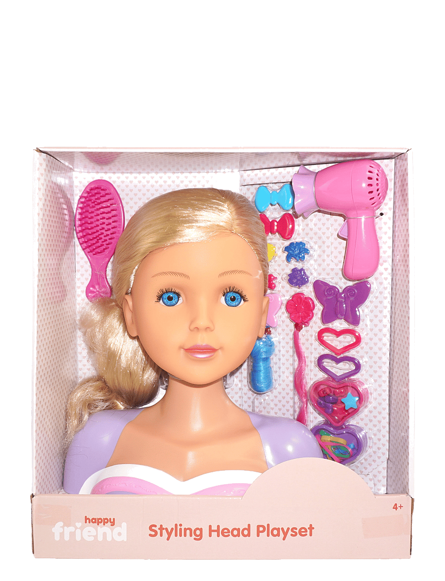 Happy Friend - HAPPY FRIEND Styling Head Playset - greiðsluhaus - multicolor - 3