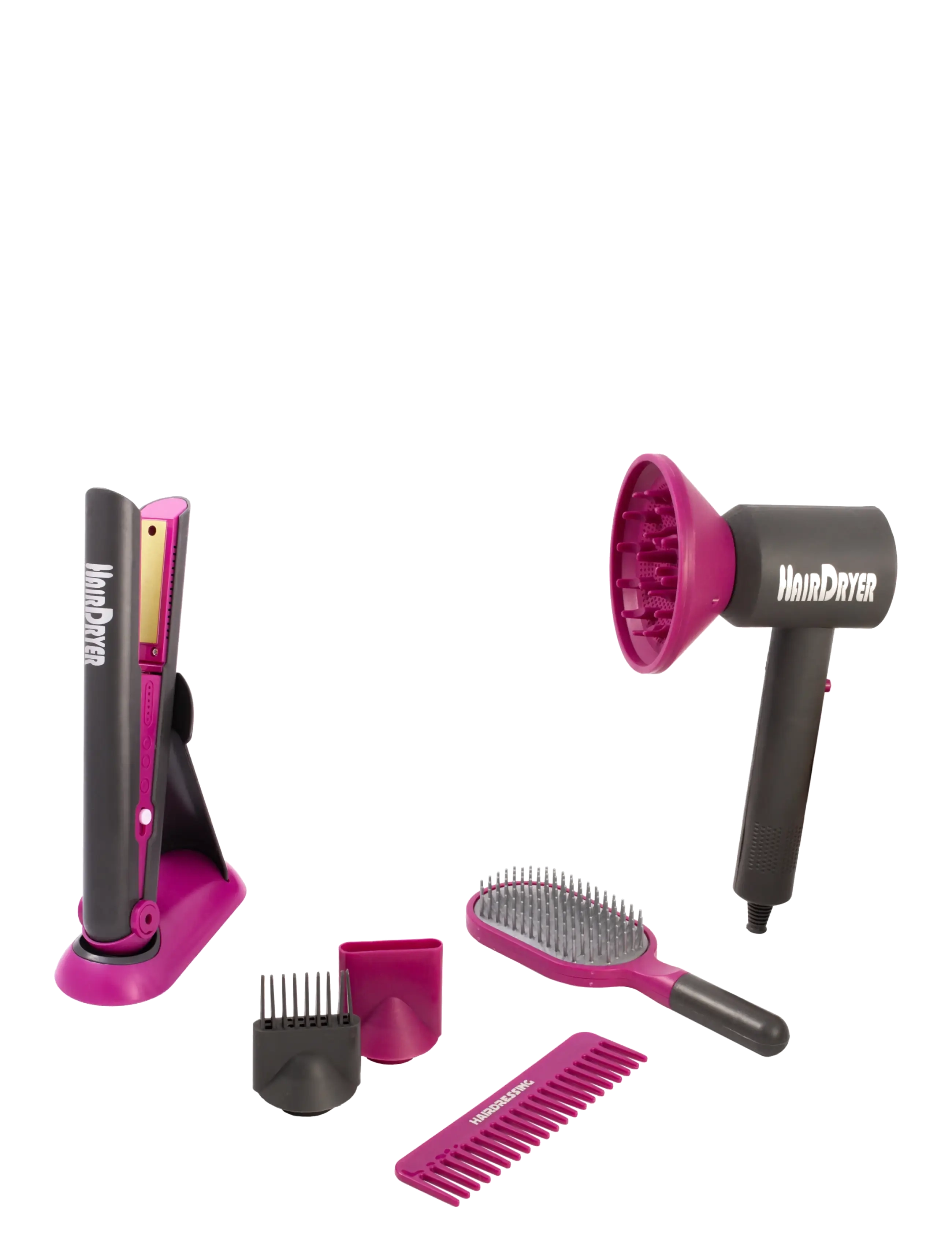 Happy Friend Hair Dryer Styling Set, Børn, Fake Makeup & Assecories, Pink, Str: ONE SIZE