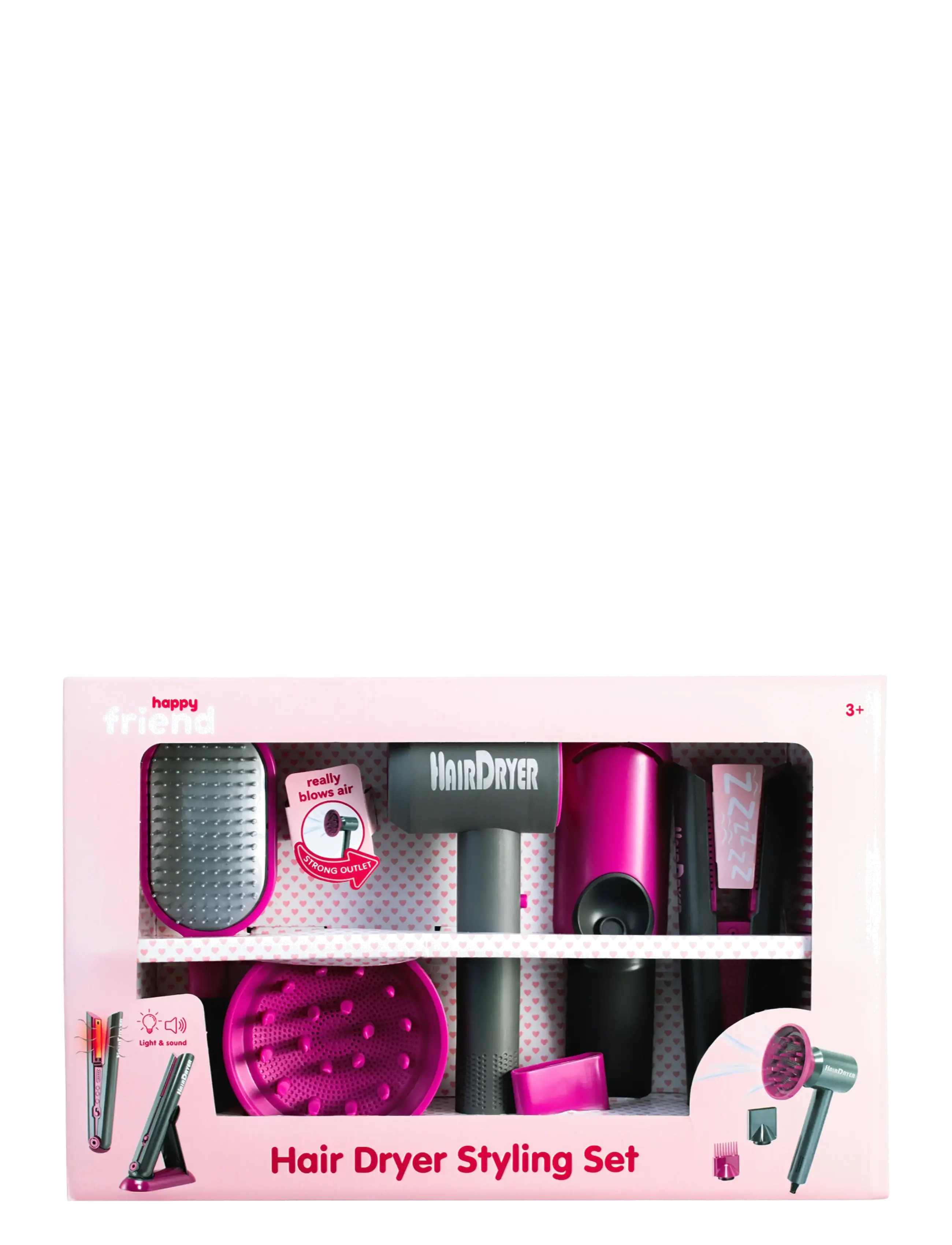 Happy Friend - HAPPY FRIEND Hair Dryer Styling set - gervi förðunarvörur & fylgihlutir - multicolor - 2