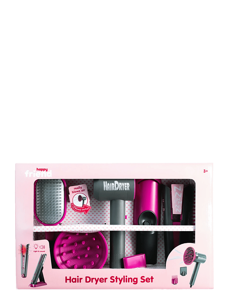 Happy Friend - HAPPY FRIEND Hair Dryer Styling set - gervi förðunarvörur & fylgihlutir - multicolor - 2
