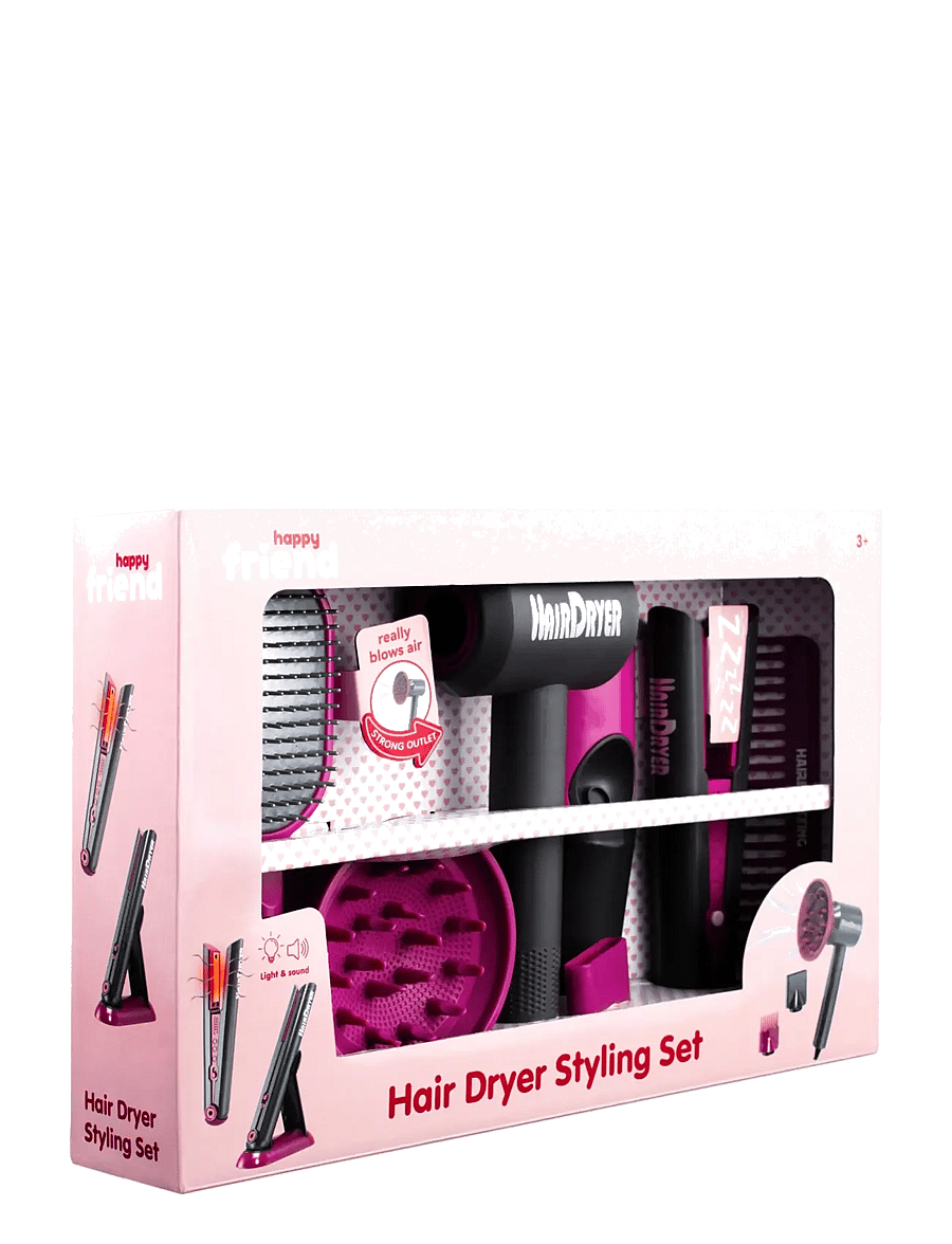 Happy Friend - HAPPY FRIEND Hair Dryer Styling set - gervi förðunarvörur & fylgihlutir - multicolor - 3
