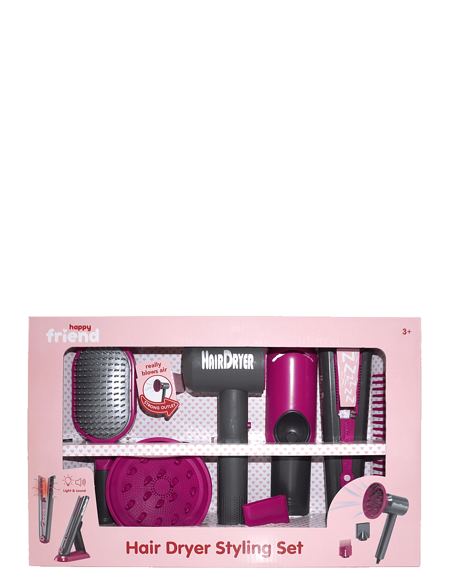 Happy Friend - HAPPY FRIEND Hair Dryer Styling set - gervi förðunarvörur & fylgihlutir - multicolor - 4